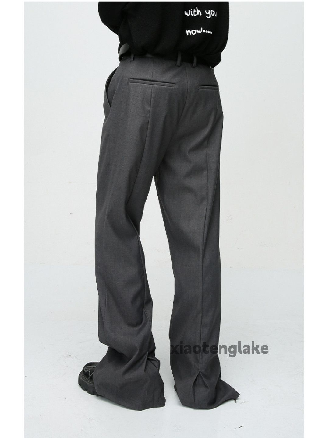Designer × Japanese Brand × Vintage utility retro loose baggy cleanfit bootcut yuppie pants Size US 30 / EU 46 - 4 Thumbnail