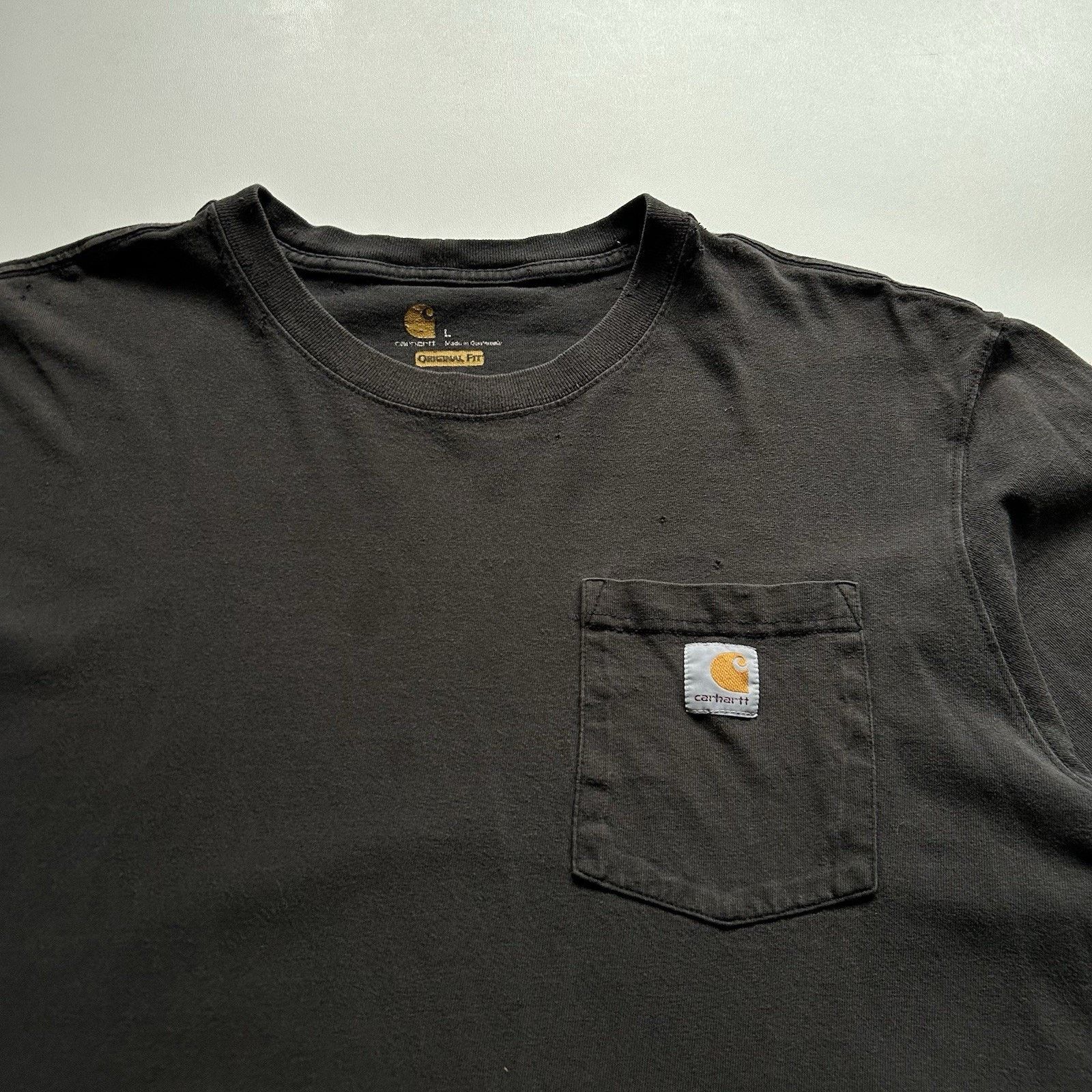 Carhartt Vintage Y2K Carhartt Pocket T Shirt Large Black Original Fit Size US L / EU 52-54 / 3 - 2 Thumbnail