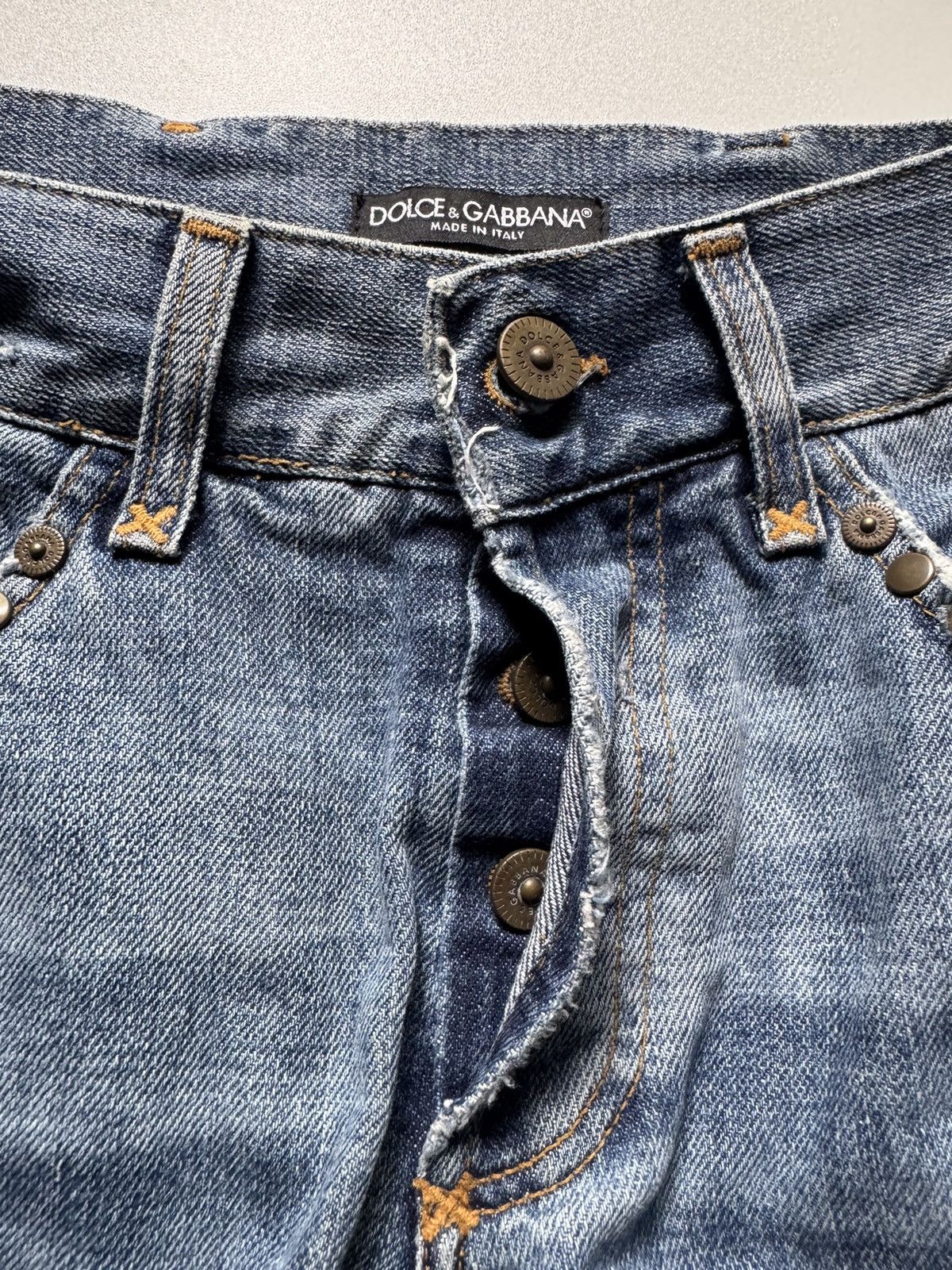 Dolce & Gabbana Rare Dolce Gabbana Studded Rhinestones Jeans Size US 30 / EU 46 - 11 Thumbnail