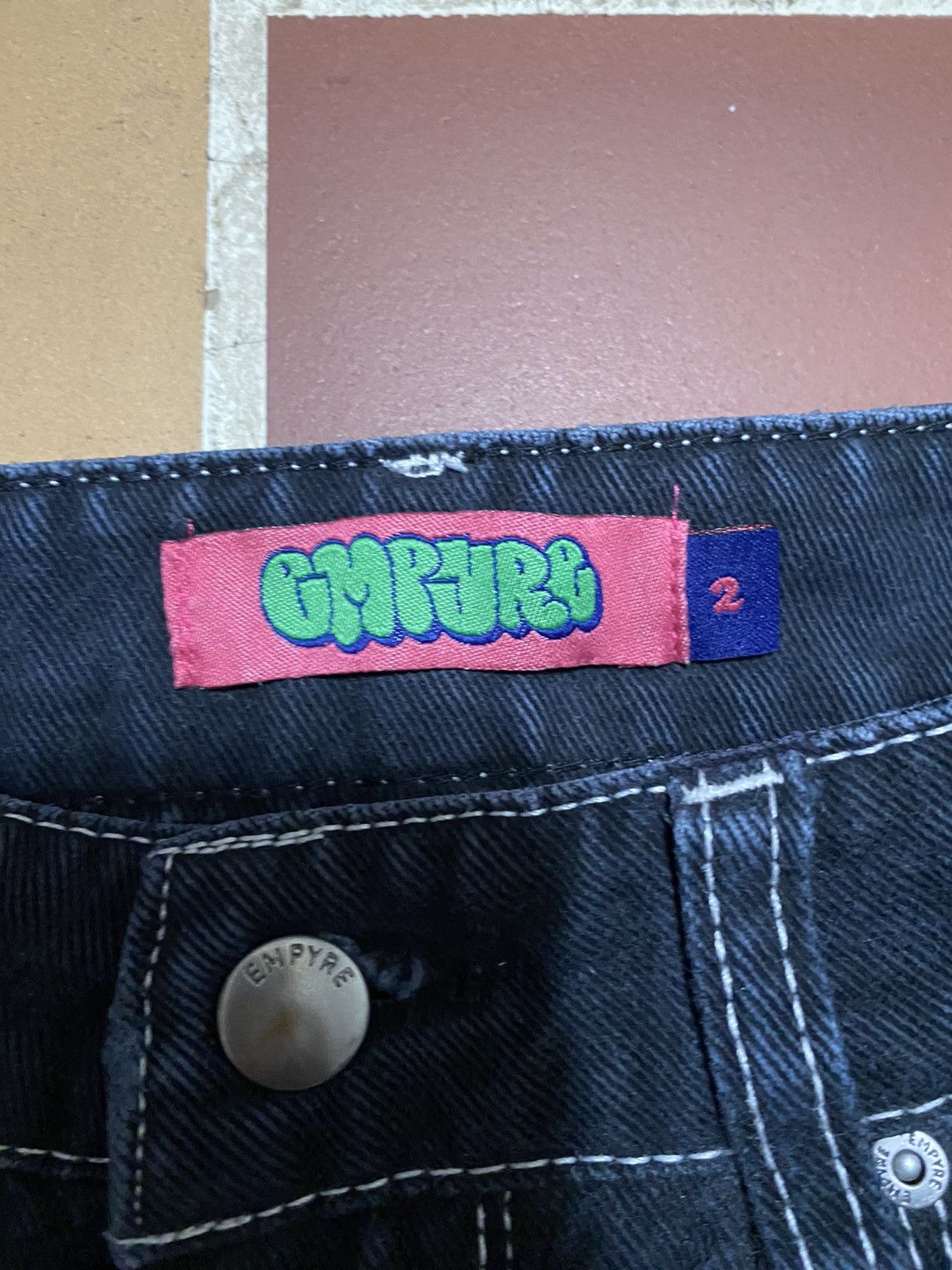 Empyre Empyre Carpenter Black Jeans size 2 Size 26" / US 2 / IT 38 - 3 Thumbnail