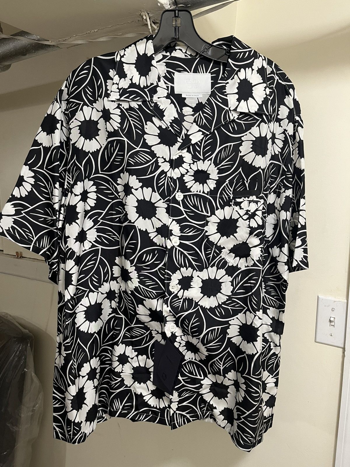 Prada Prada Men’s Floral Print Bowling Shirt Sz XL Size US XL / EU 56 / 4 - 6 Thumbnail