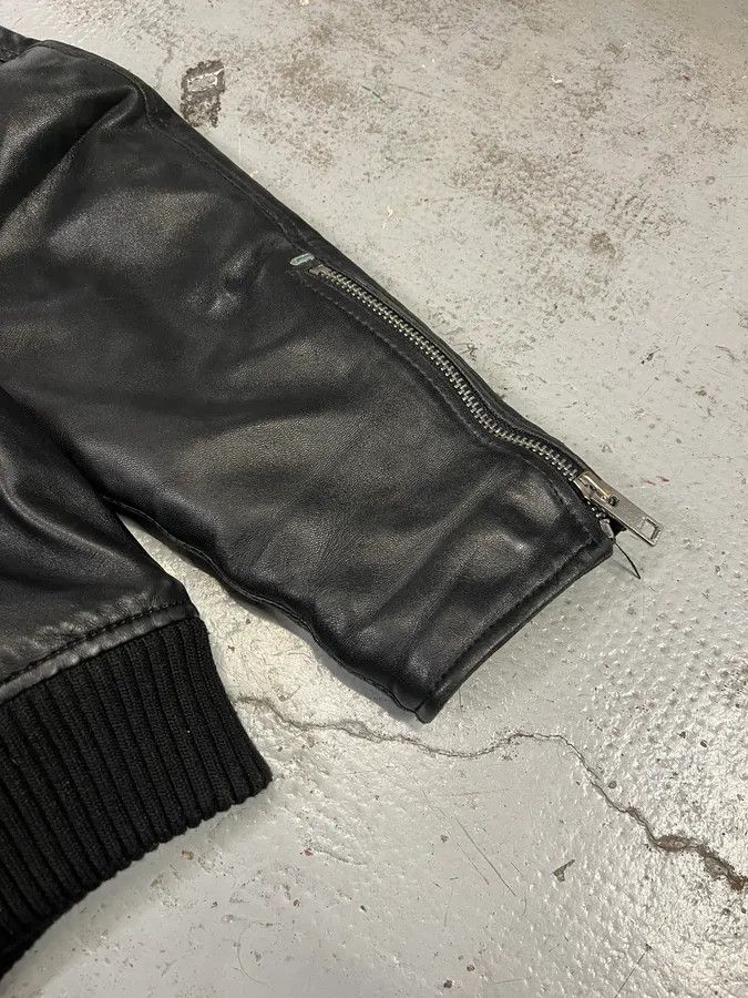 Diesel FW2017 Diesel Multi Zip Shearling Collar Black Leather Jacket Size US L / EU 52-54 / 3 - 9 Thumbnail