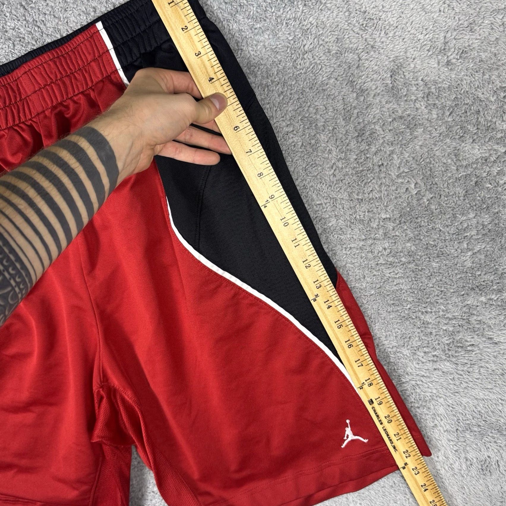 Nike Nike Jordan Shorts Mens L Flight Jumpman Streetwear Red Basketball Athletic Shorts Size US 33 - 7 Thumbnail