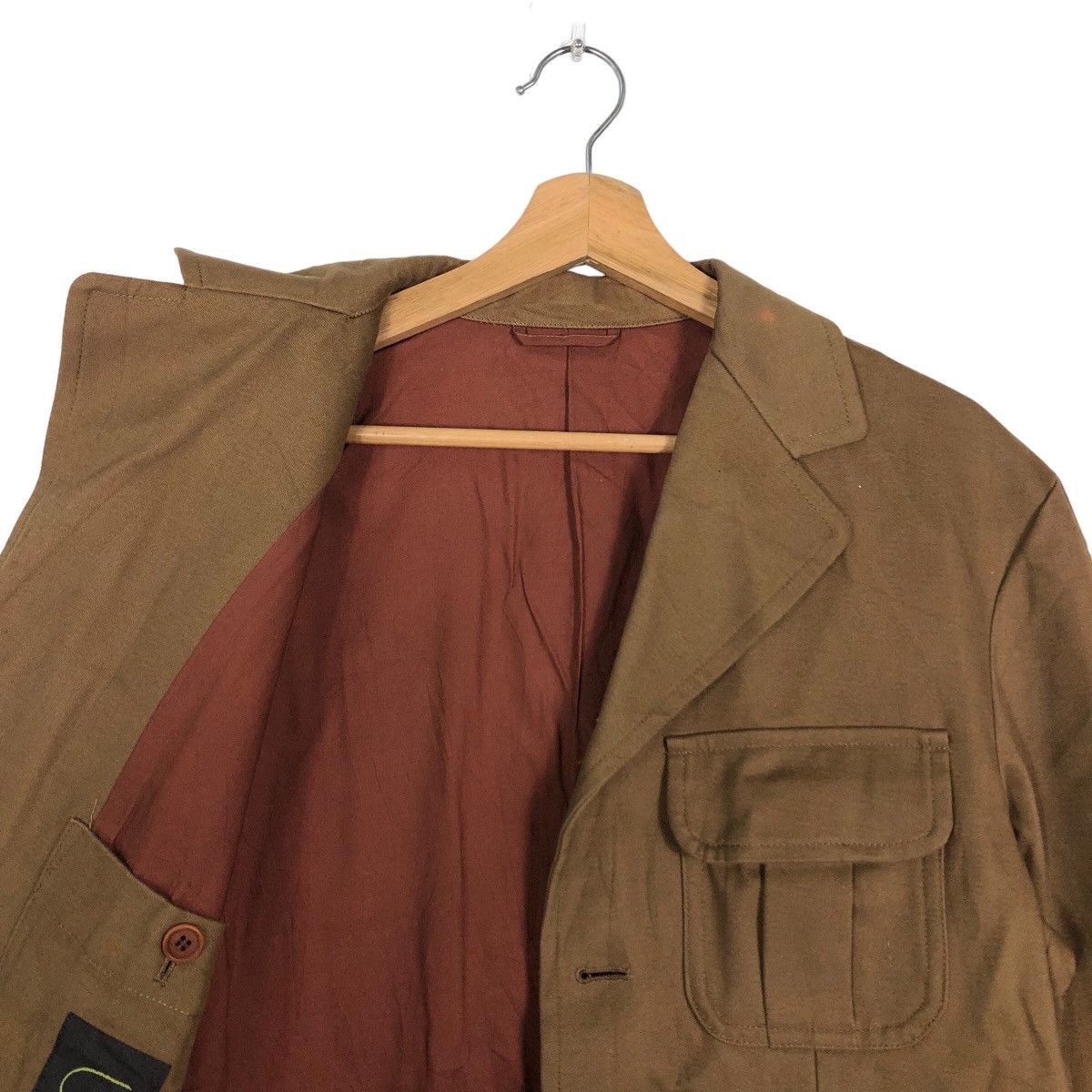 Romeo Gigli 🔥Double Collar Chore Jacket Cargo Pocket Romeo Gigli Size US M / EU 48-50 / 2 - 10 Thumbnail