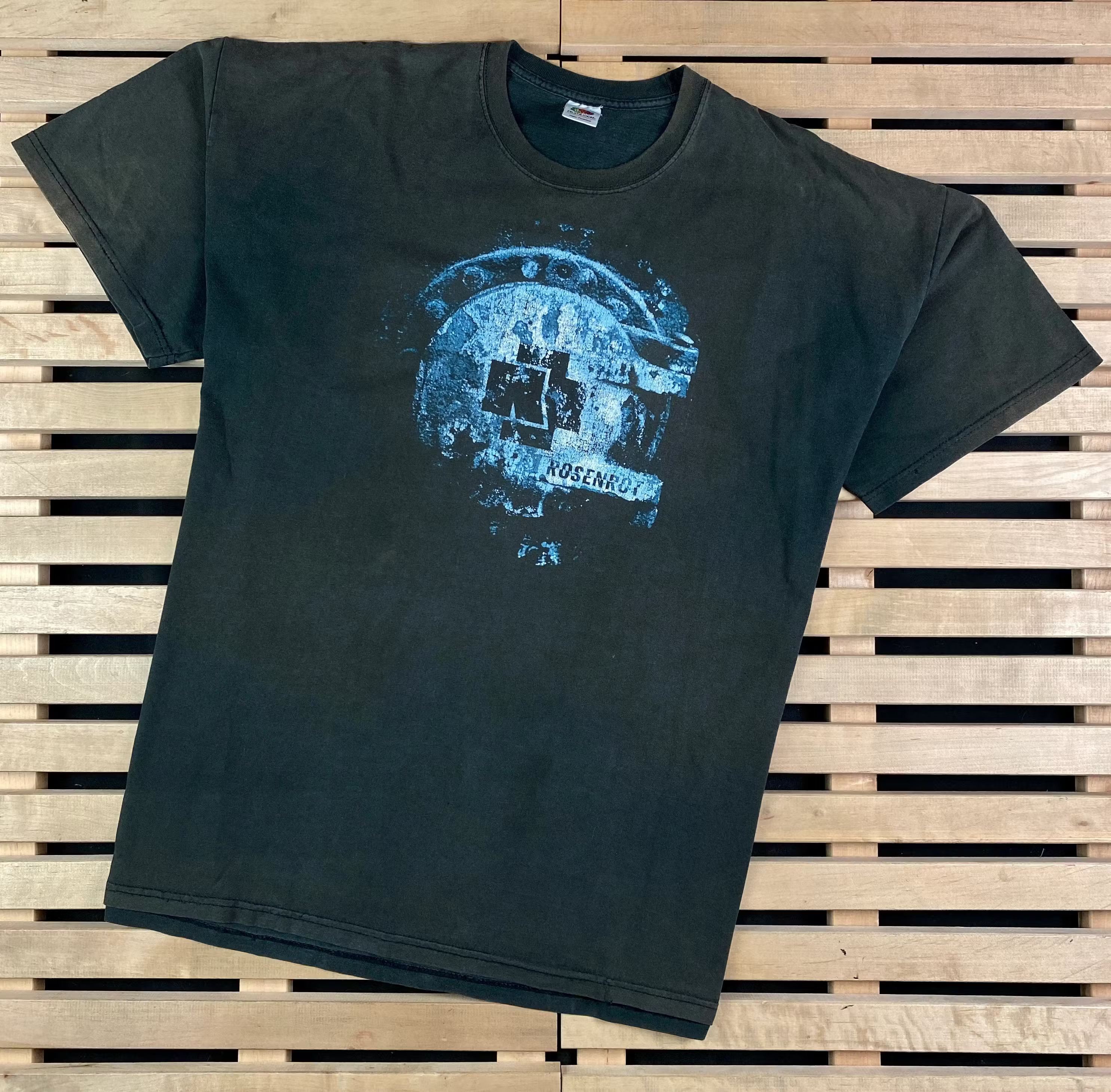 Band Tees × Vintage Mens Vintage T Shirt Rammstein Size XXL 2XL Size US XXL / EU 58 / 5 - 1 Thumbnail