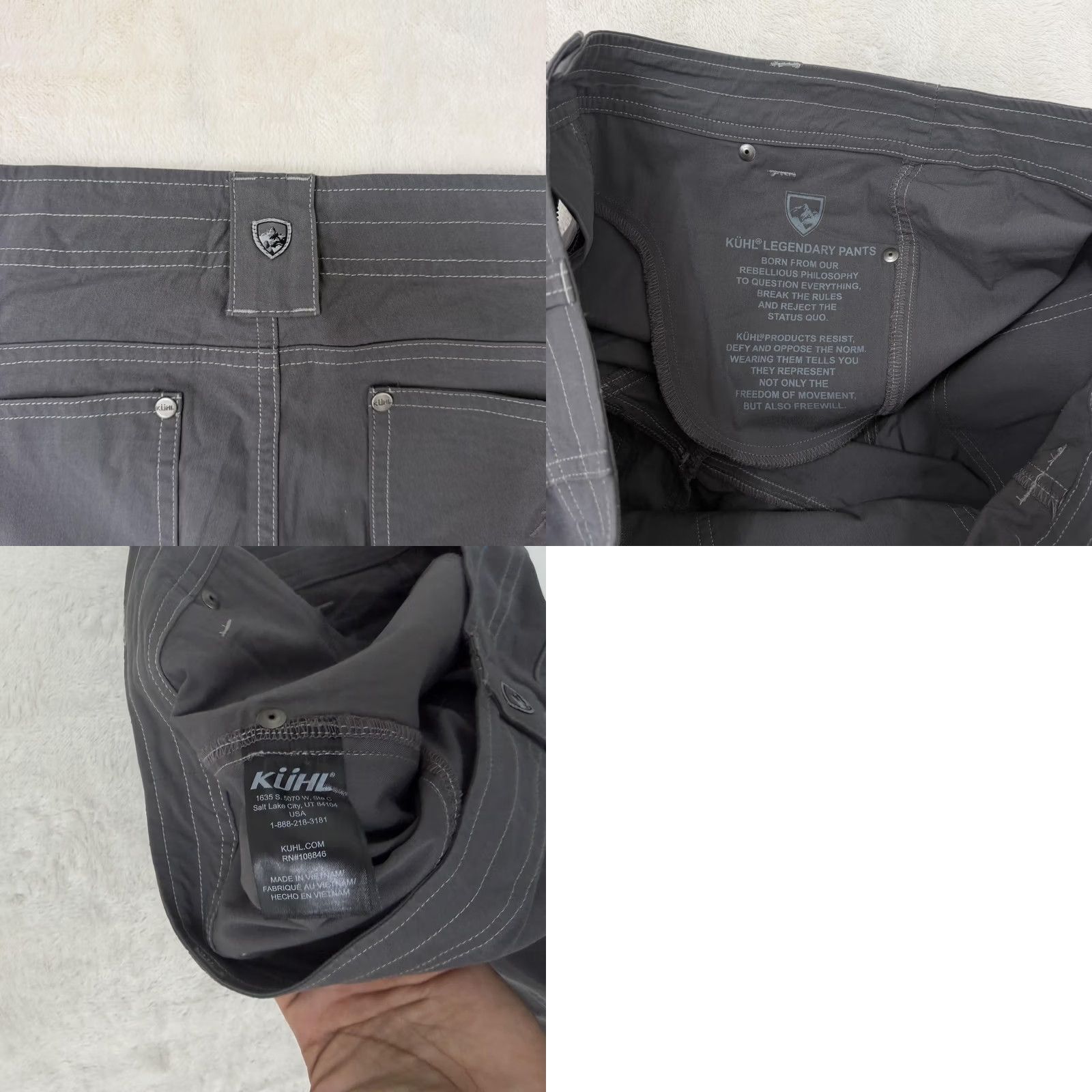 Vintage New Title: Kuhl Legendary Cargo Hiking Travel Outdoor Pants Women 36 Gray Size 25" / US 0 / IT 36 - 9 Thumbnail