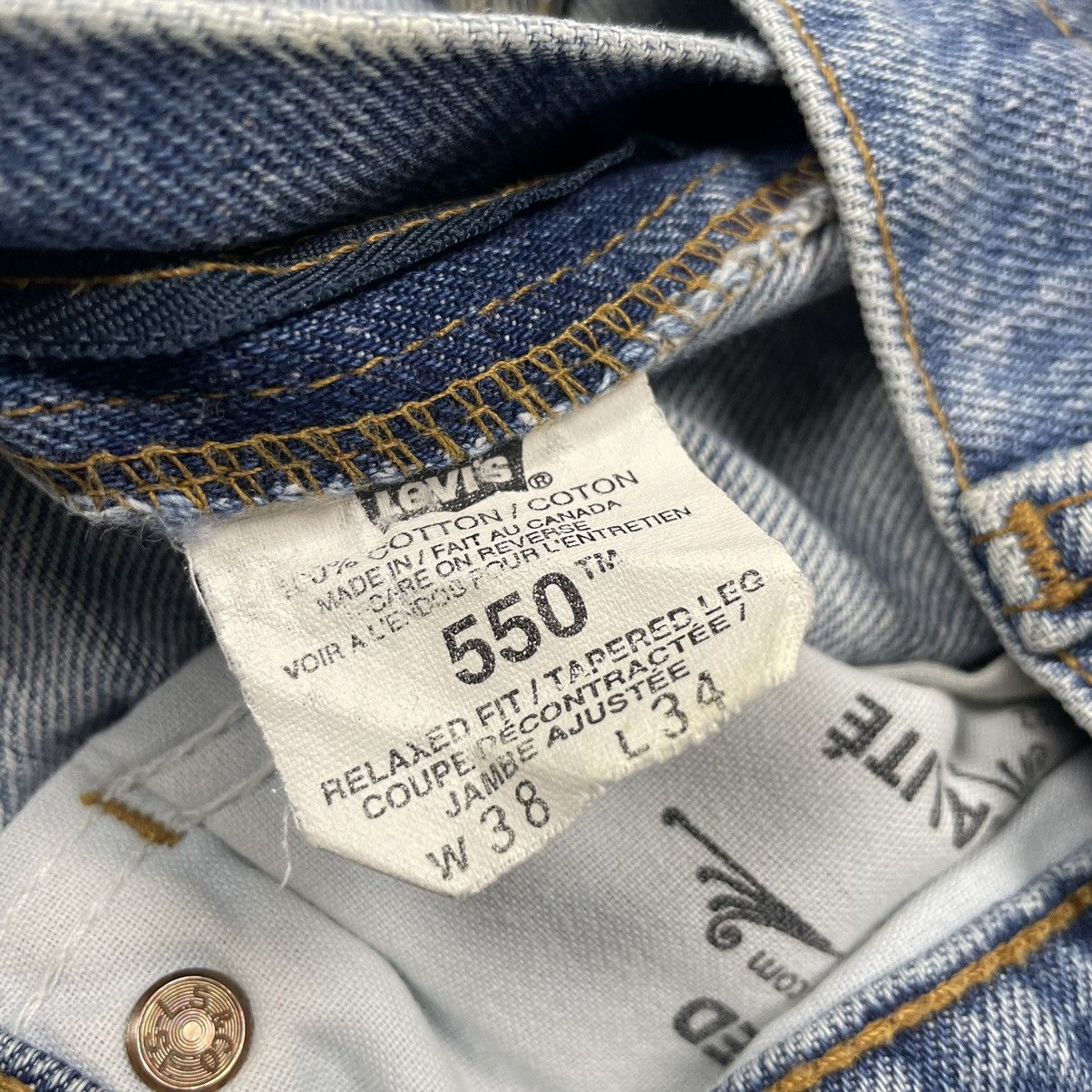 Levi's Vintage Levi’s 550 Relaxed Fit Made in Canada Denim Jeans Size US 38 / EU 54 - 17 Thumbnail