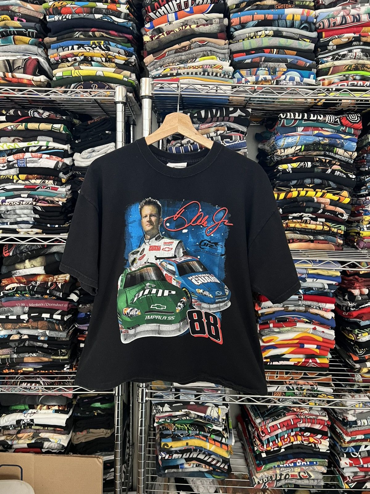 NASCAR 2008 Dale Earnhardt Jr Racing Cropped Motorsports Tee Size US M / EU 48-50 / 2 - 1 Thumbnail