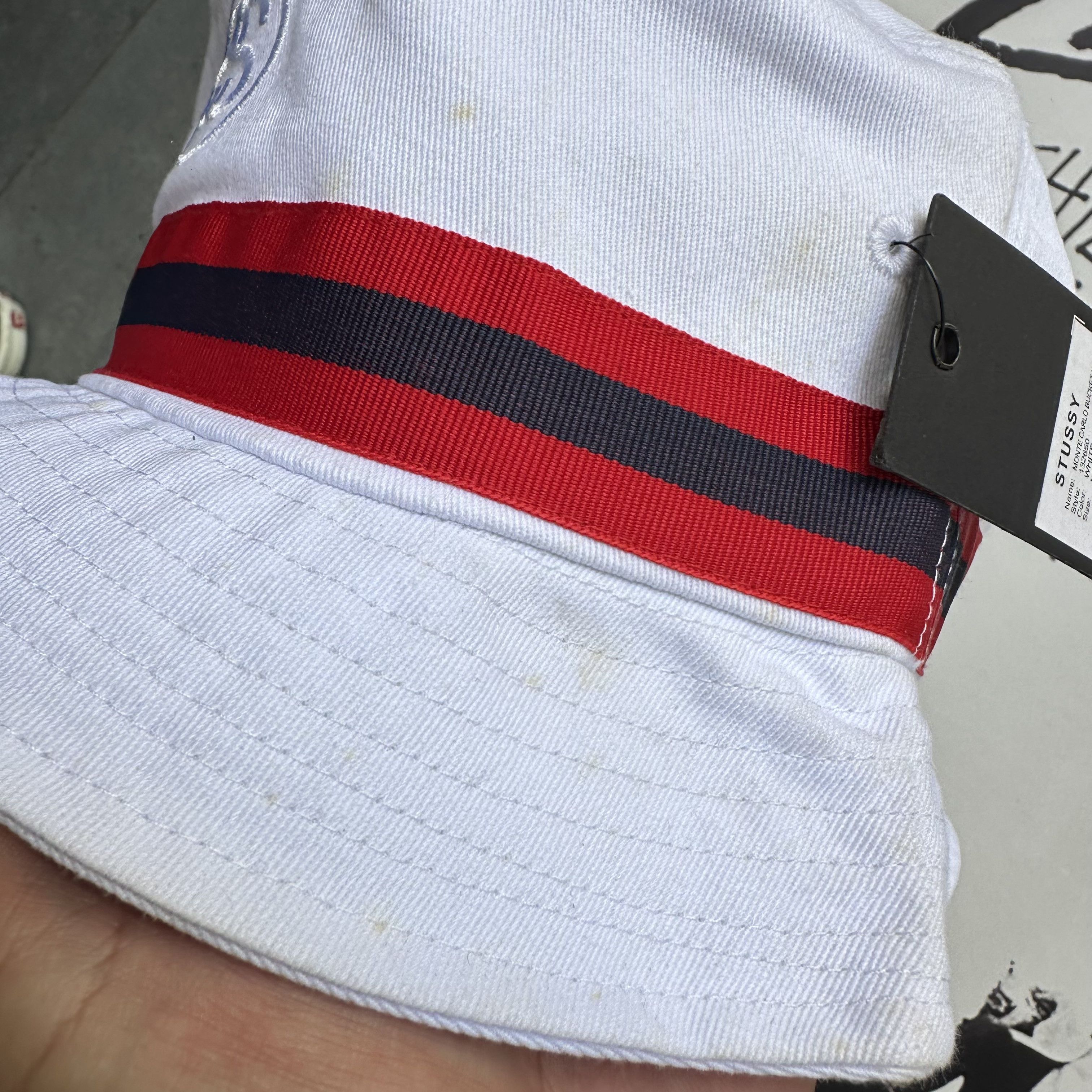 Stussy STUSSY BUCKET HAT MONTECARLO WHITE Size ONE SIZE - 4 Thumbnail