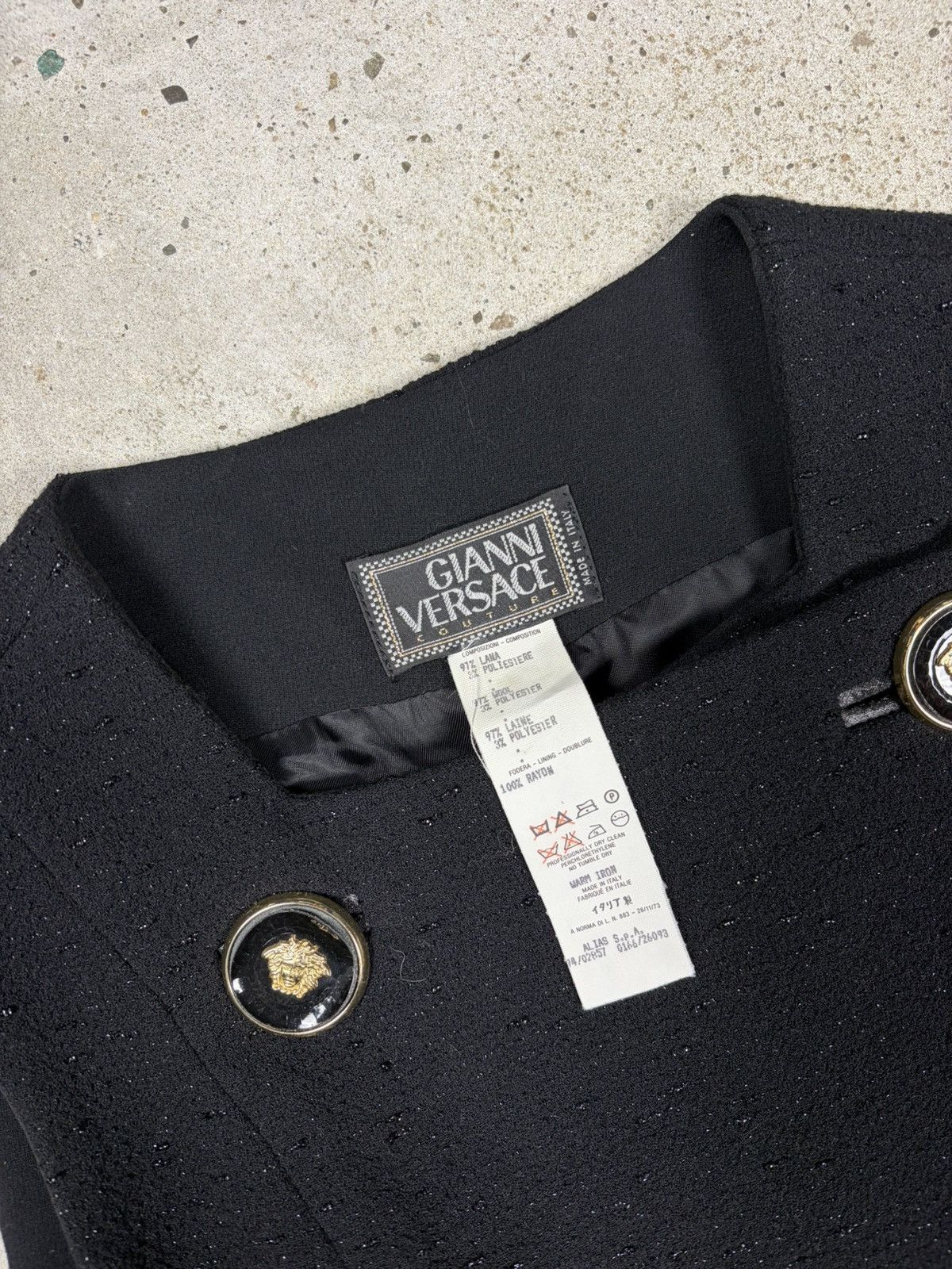 Versace 1994 Gianni Versace Couture Shiny Double Breasted Mini Dress Size M / US 6-8 / IT 42-44 - 11 Thumbnail