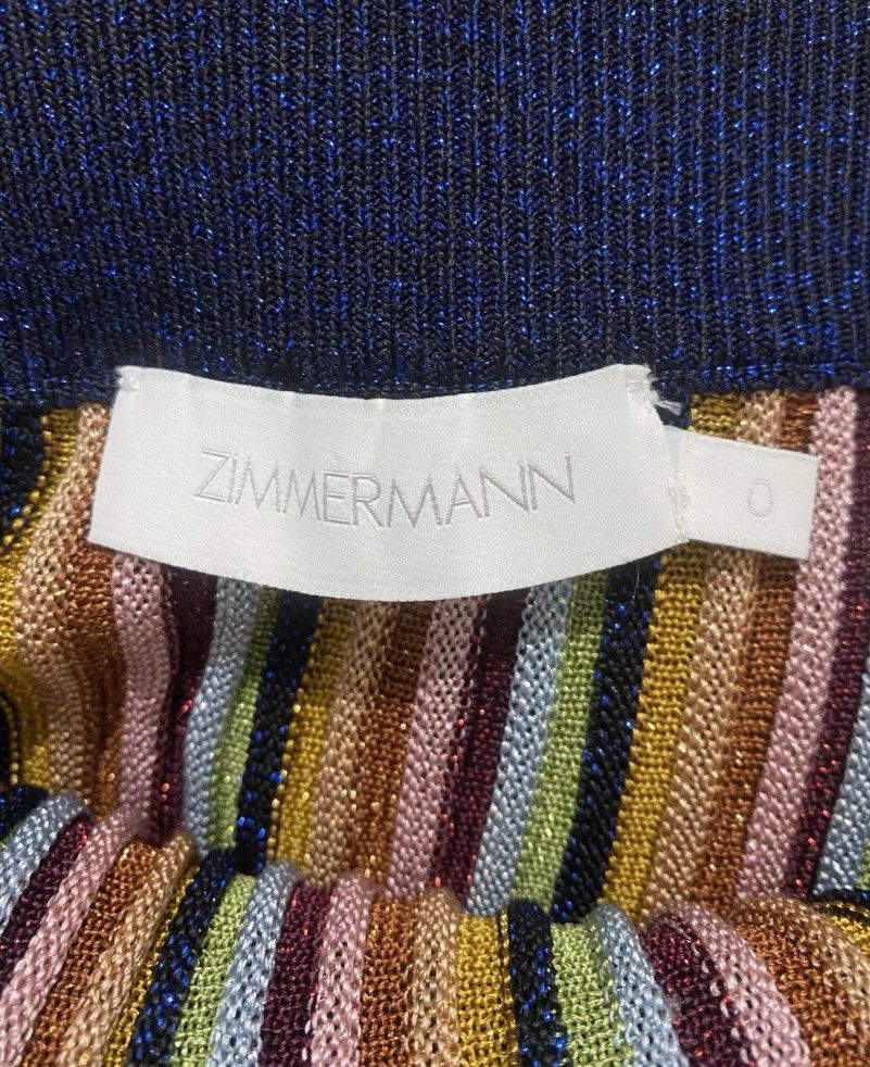 Zimmermann Zimmerman Luminosity Lurex Long Pleated Skirt Size 25" / US 0 / IT 36 - 5 Thumbnail