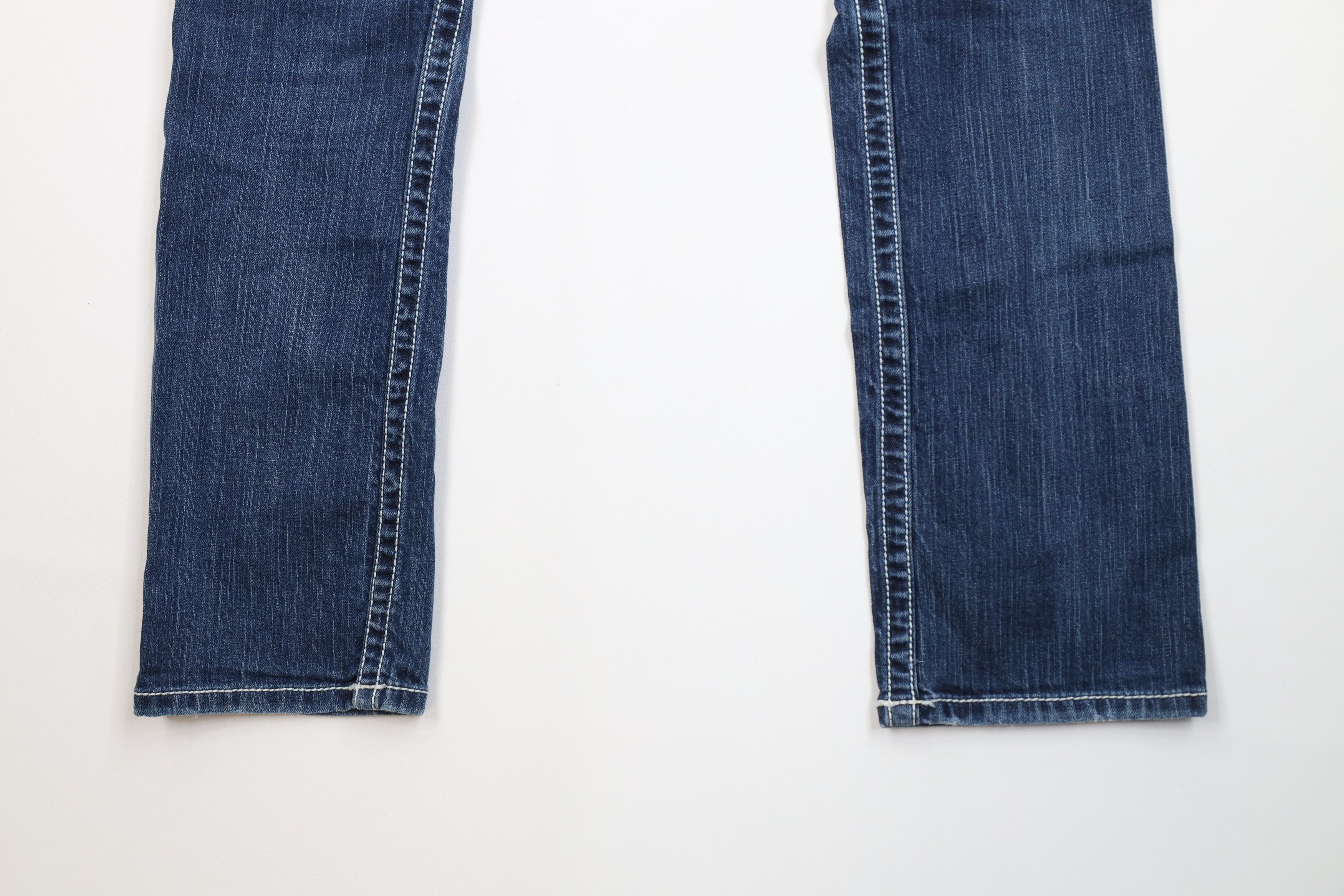 Vintage Buckle BKE Thick Stitch Stretch Payton Straight Leg Jeans Size 28" / US 6 / IT 42 - 14 Thumbnail