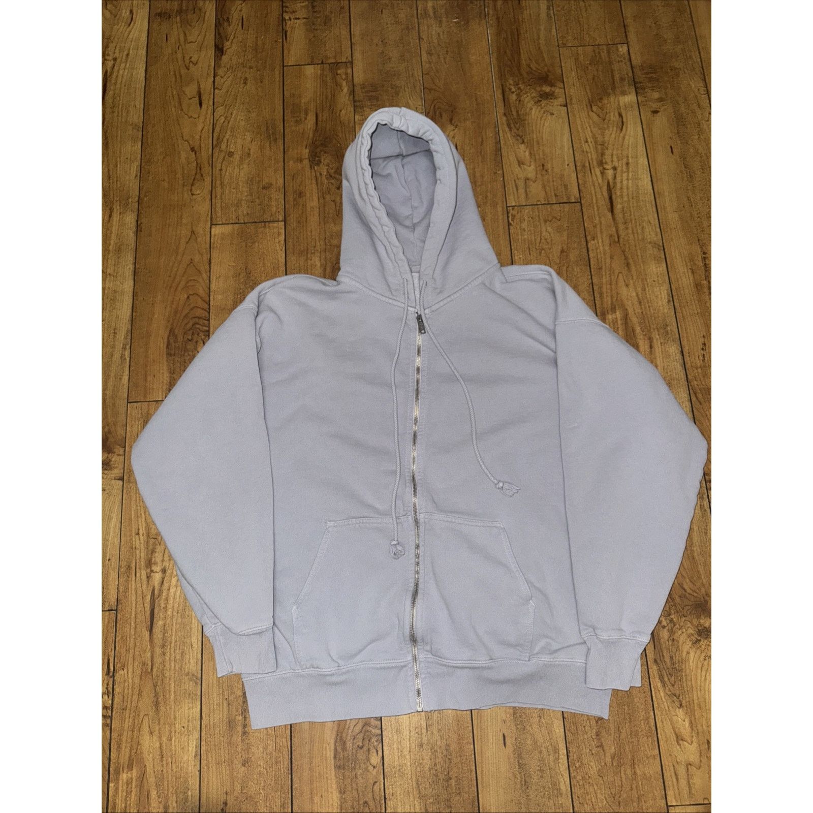 Brandy Melville × Vintage John Galt Full Zip Hoodie Light Blue One Size 25x26 Size XXL / US 16-18 / IT 52-54 - 1 Thumbnail