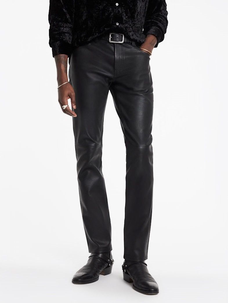 John Varvatos The Rocker Leather Pants. Size 30 Size US 30 / EU 46 - 8 Thumbnail