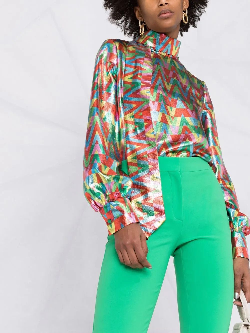 Valentino o1y0326 Blouse in Multicolor Size S / US 4 / IT 40 - 5 Thumbnail