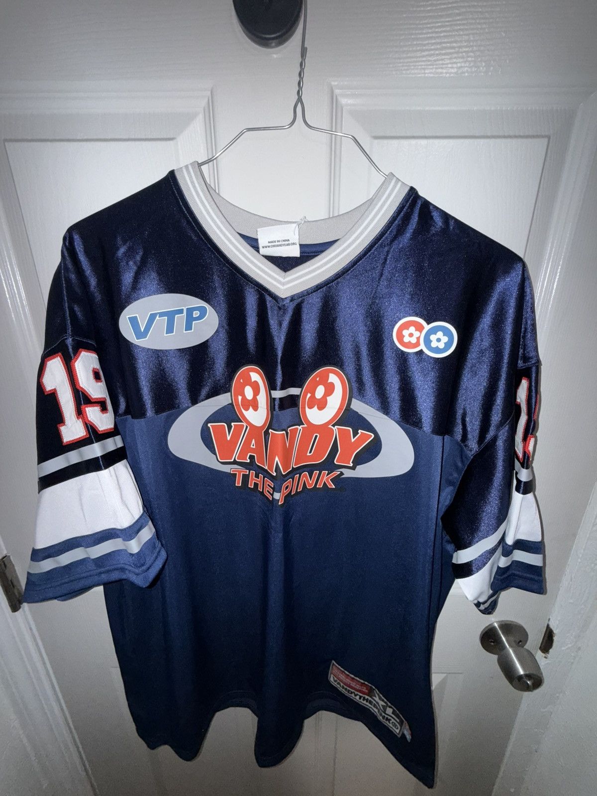 Vandy The Pink VTP Football Jersey Navy Sequin #99 Size XL 🌸