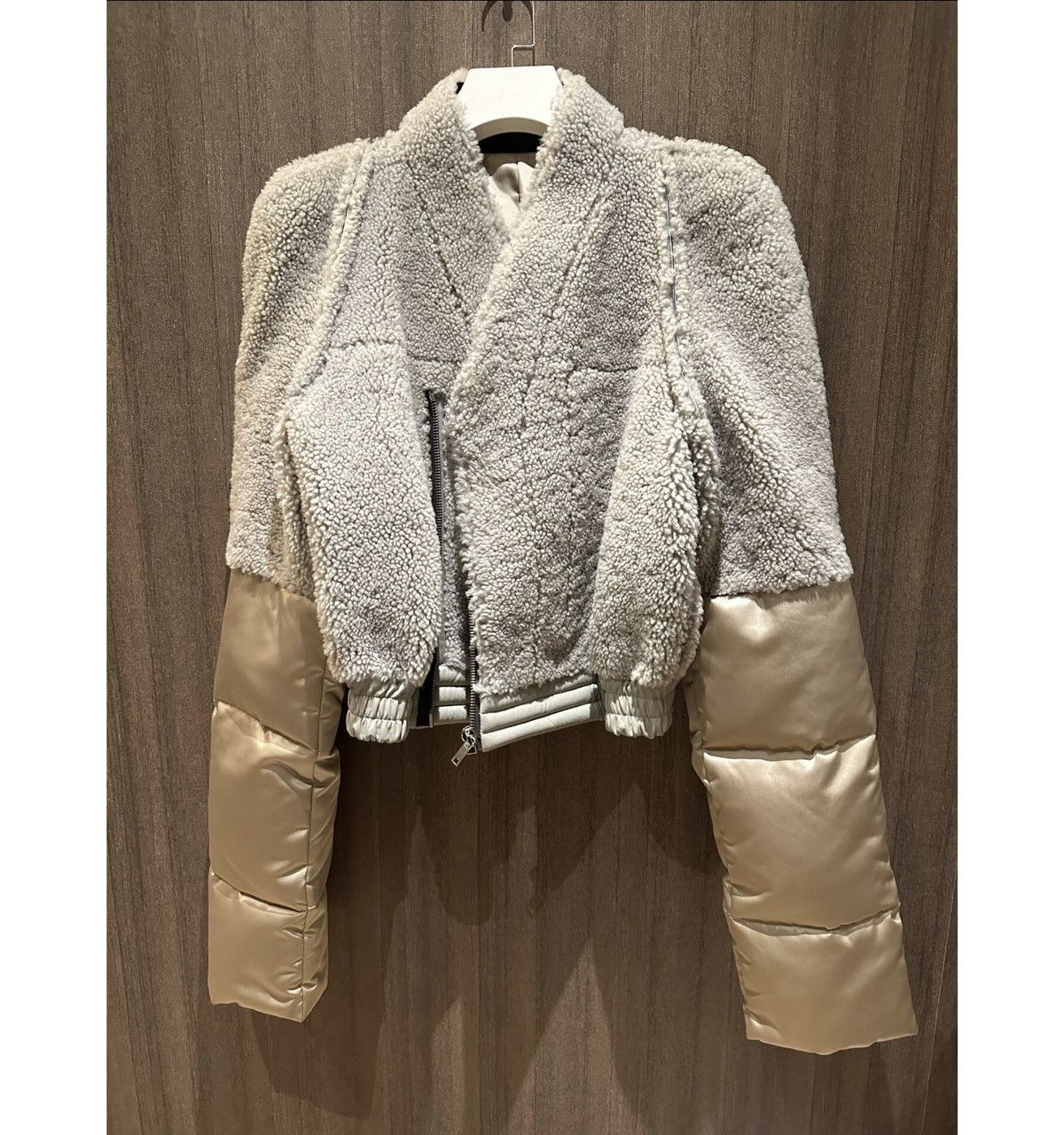 Rick Owens AW19 Zionic shearling Larry cropped jacket