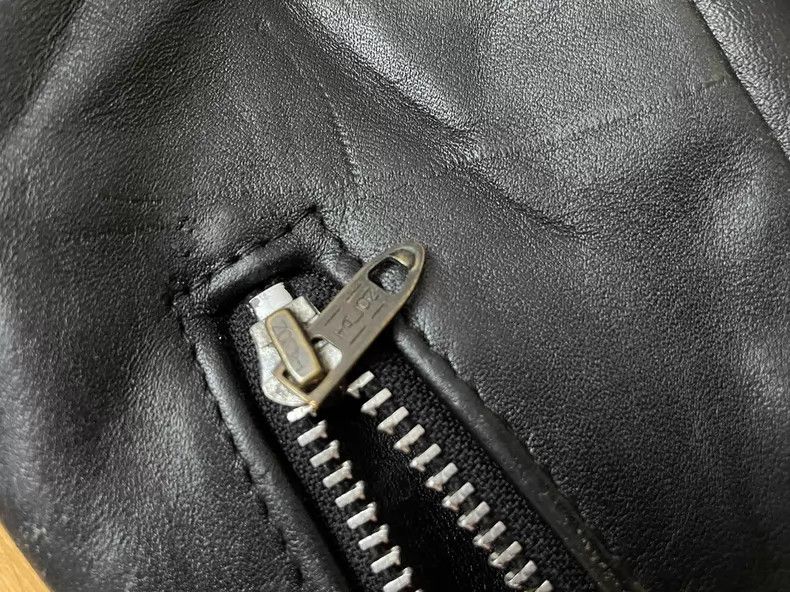 Schott Schott 613xx cable-stayed motorcycle leather jacket Size US XXS / EU 40 - 4 Thumbnail