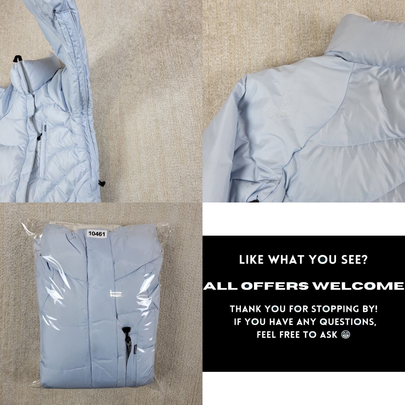 Vintage Columbia Down Puffer Jacket Womens S Blue Full Zip Quilted Packable 650 Insulated Lightweight Size S / US 4 / IT 40 - 9 Thumbnail