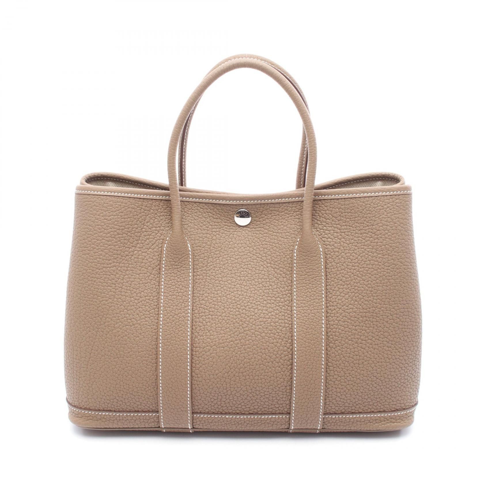 Hermes Hermes Garden Party Tpm Negonda Tote Bag Leather Tote Bag in Brown, Women's