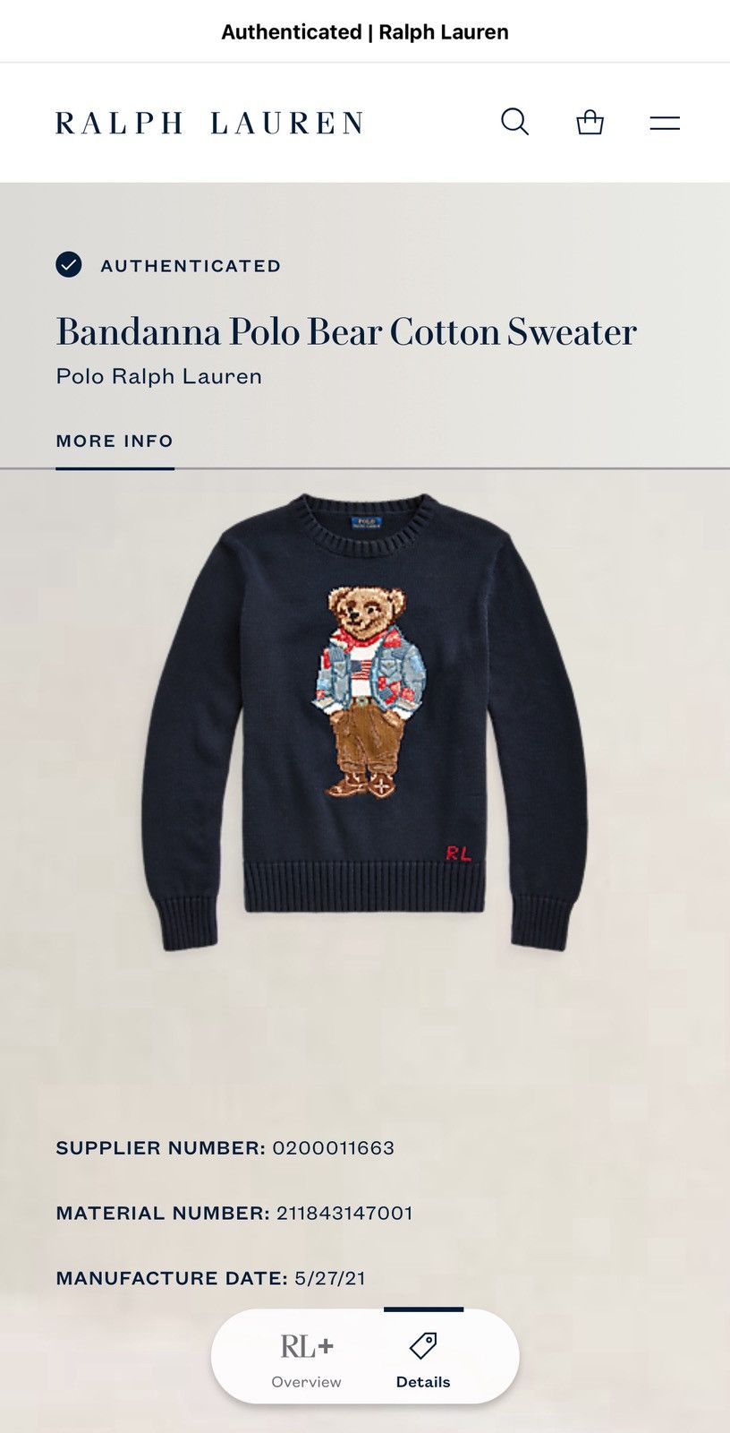 Polo Ralph Lauren Polo Ralph Lauren Bandana Bear Knit Sweater Size XXS / US 00 / IT 34 - 8 Thumbnail