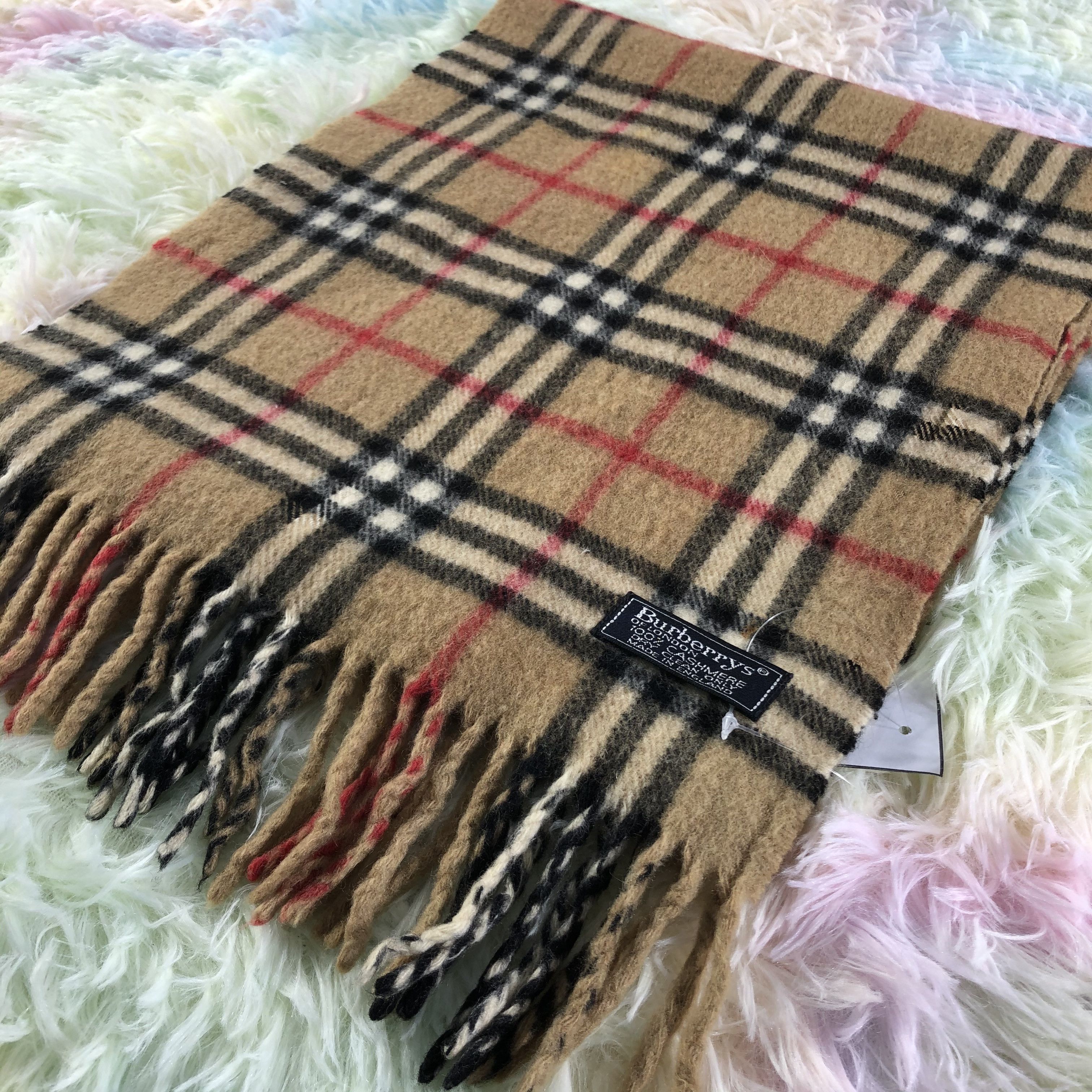 Burberry × Vintage Burberry Scarf / Muffler / Neckwear - KM140 Size ONE SIZE - 3 Thumbnail