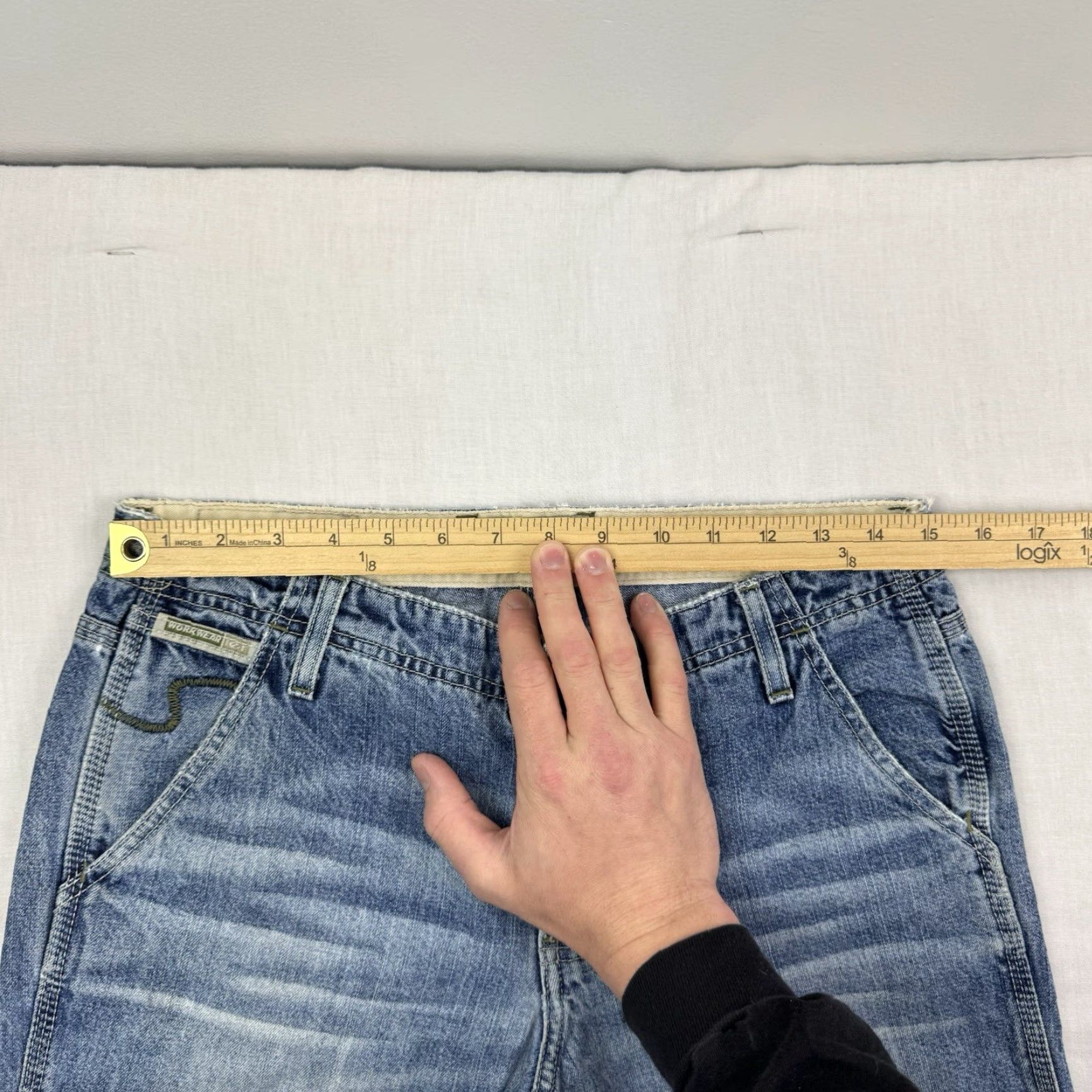Vintage VINTAGE LEI Womens Jeans Bootcut 7 Blue Flare Hipster 90s Y2K Size 28" / US 6 / IT 42 - 6 Thumbnail