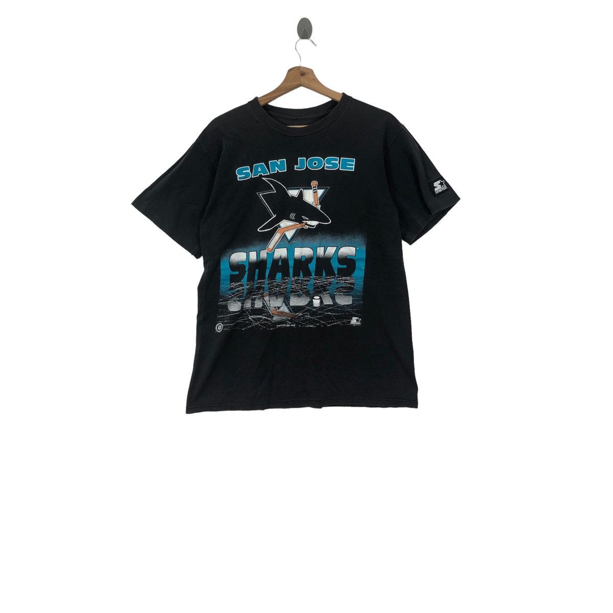 Vintage STARTER SAN JOSE Sharks Nhl Ice Hockey Team T-Shirt