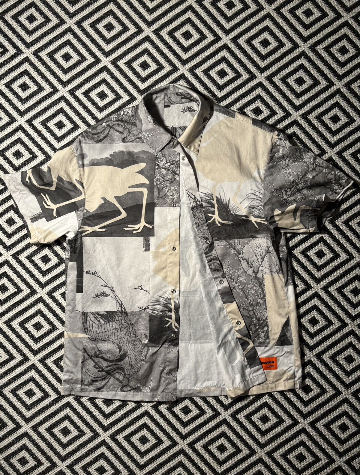 Heron Preston Heron Preston Gray Button Up Shirt Size US L / EU 52-54 / 3 - 7 Thumbnail