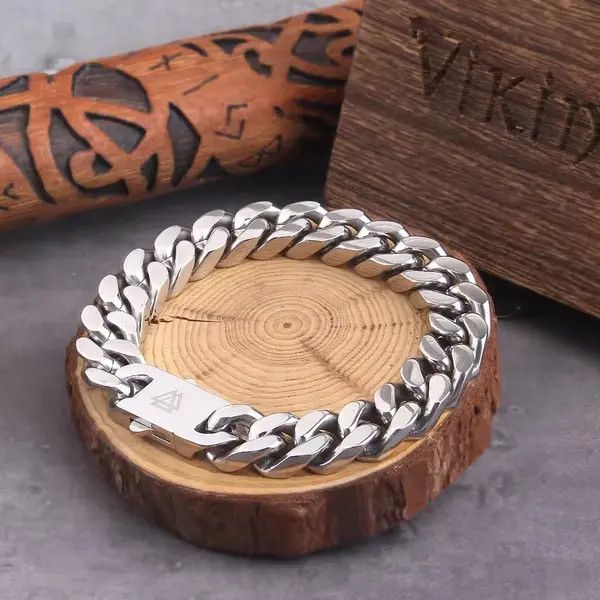 Other 23 Cm Punk Curb Cuban Link Chain Bracelets Size ONE SIZE - 8 Thumbnail
