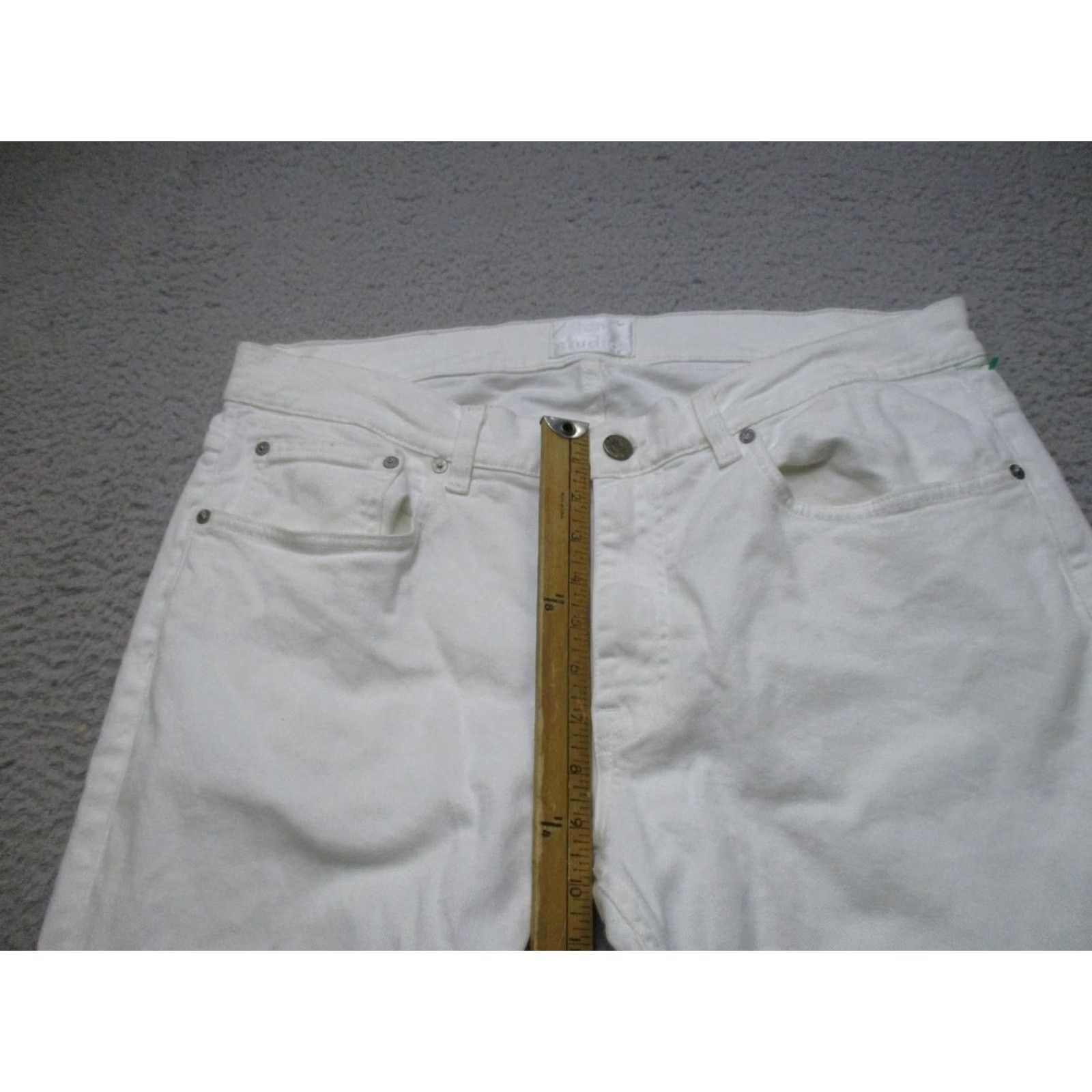 Acne Studios Acne Studios Mens Jeans 36x34 White Ace Slim Fit Stretch Denim Size US 36 / EU 52 - 5 Thumbnail