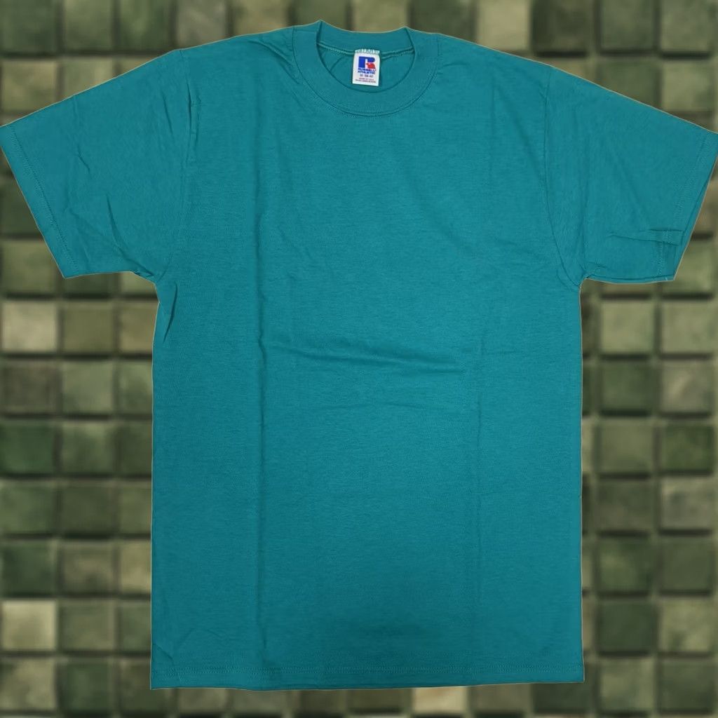 Russell Athletic VINTAGE Russell Athletic Blank T-shirt Mens M USA Made Shirt Short Sleeve Crew Neck Blue 90s USA Size US M / EU 48-50 / 2 - 1 Thumbnail