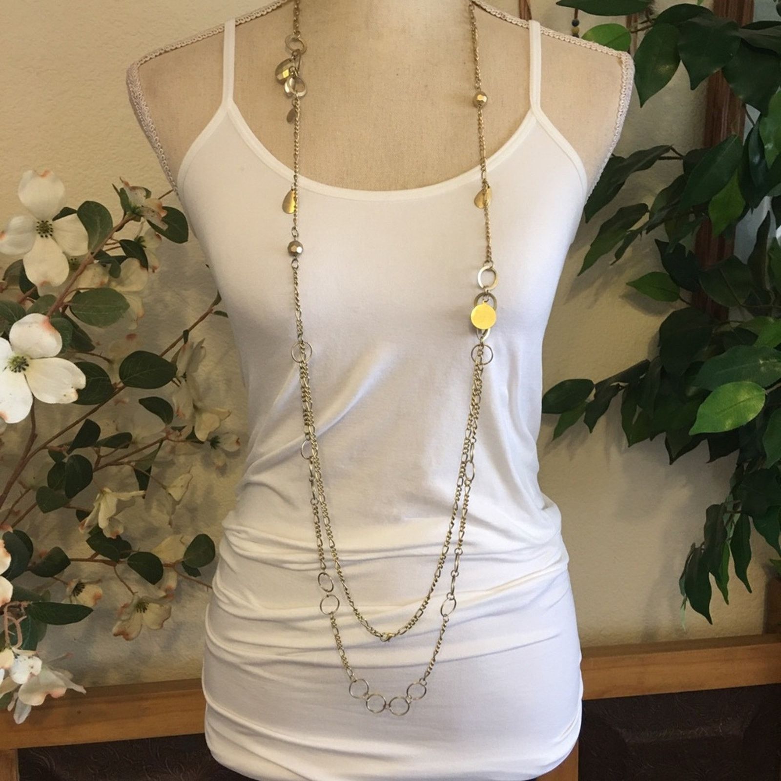 Vintage Vintage 90s gold tone double strand layered chain Size ONE SIZE - 1 Thumbnail
