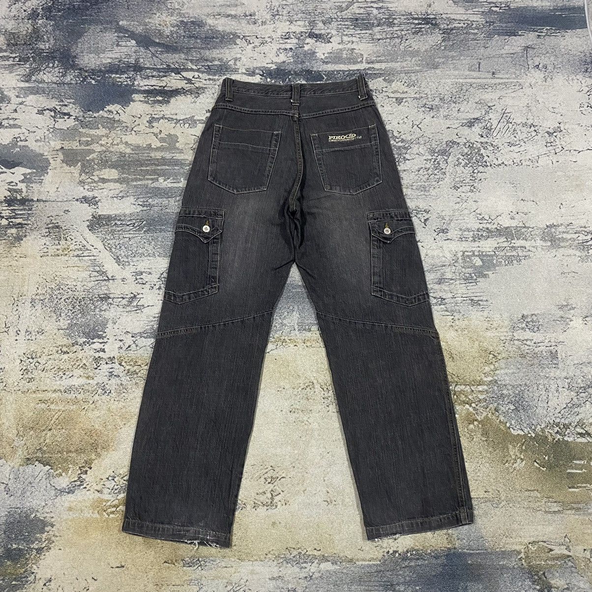 Japanese Brand Vintage Piko Hawaiian Jnco Inspire Baggy Denim Cargo Size US 30 / EU 46 - 2 Thumbnail