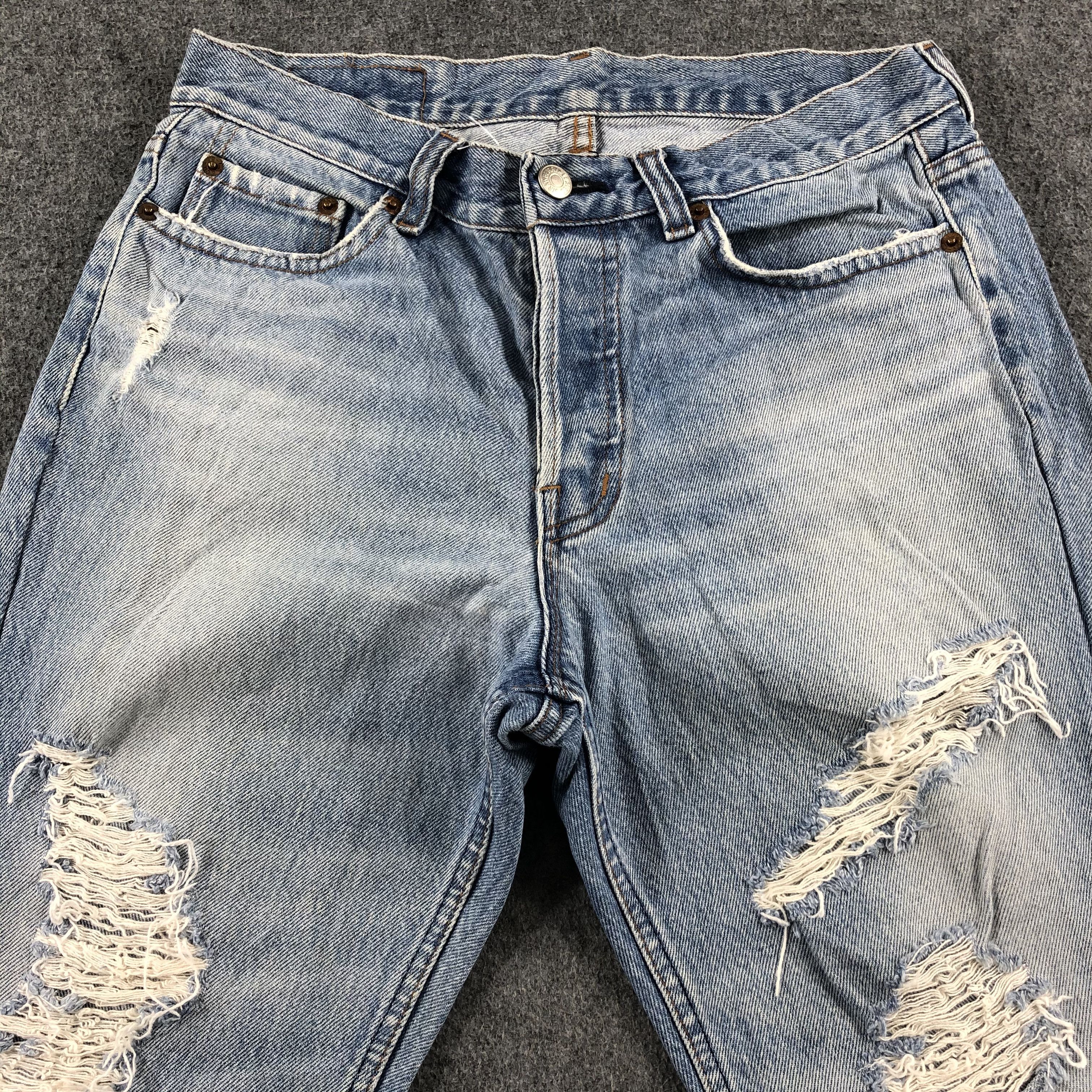 Levi's 90s Vintage Blue Wash Levis 501 Jeans-J2568 Size US 28 / EU 44 - 3 Thumbnail