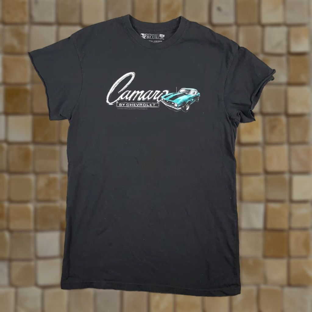 Vintage Vintage Chevy Camaro T-Shirt Men's Large Black 90s Car Retro Grunge Y2K Size L / US 10 / IT 46 - 1 Thumbnail