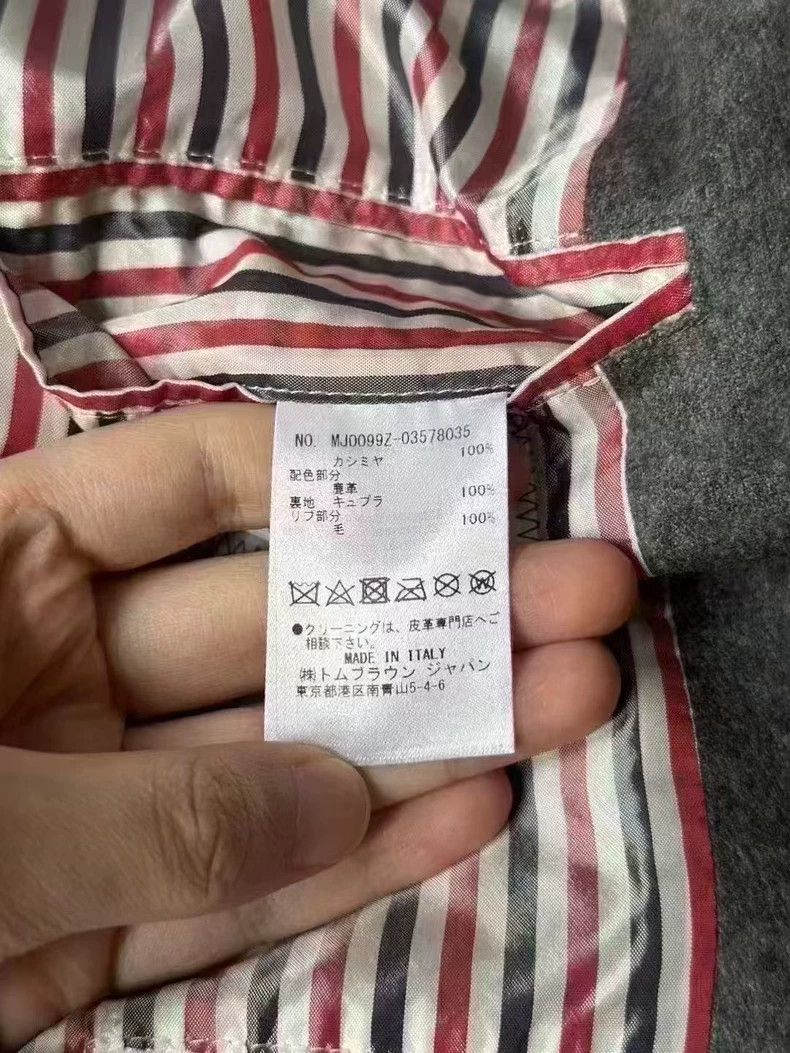 Thom Browne Thom Browne size2 Cashmere patch baseball shirt Size US M / EU 48-50 / 2 - 5 Thumbnail