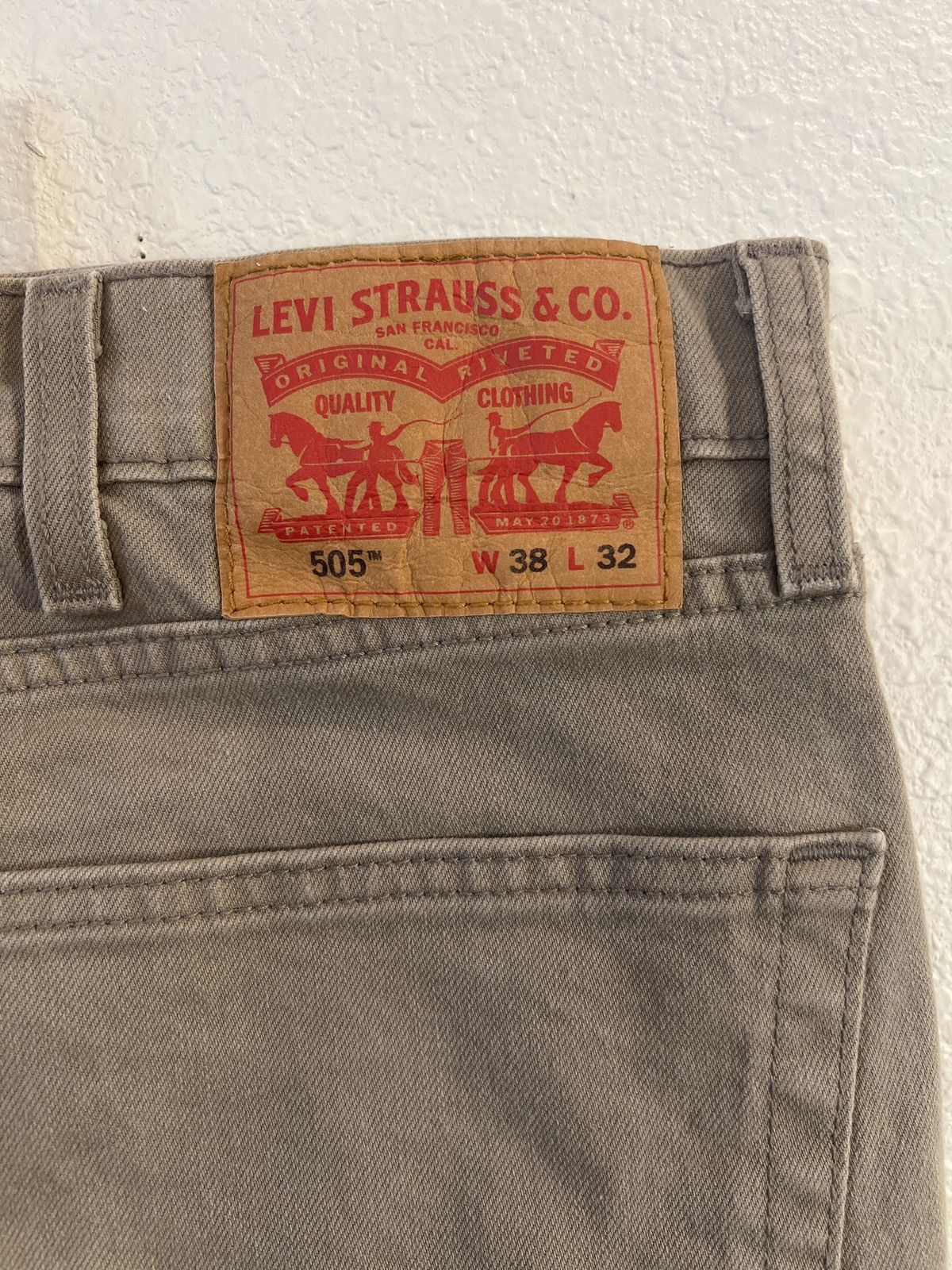 Levi's Levi 505 Tan Jeans Size US 38 / EU 54 - 1 Thumbnail