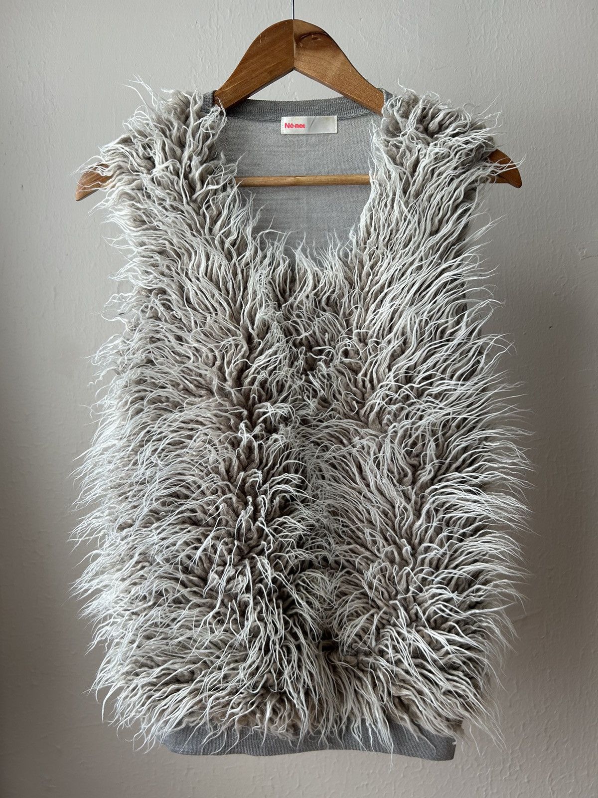 Image of Issey Miyake x Ne Net Ne-Net Fur Vest in White, Men's (Size Small)