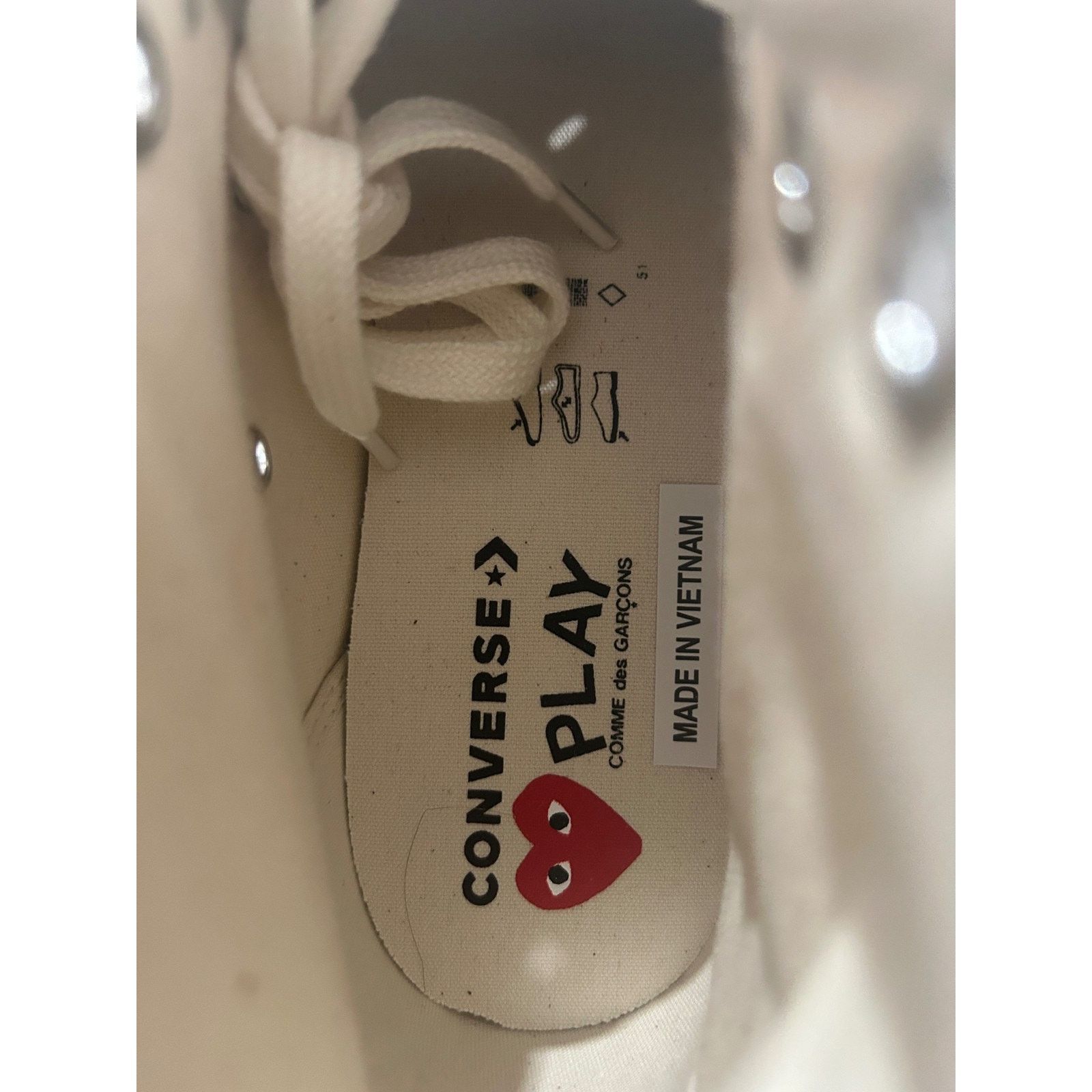 Converse CONVERSE CHUCK 70 HI CDG PLAY SINGLE HEART BLACK SIZE 9 NEW Size US 9 / EU 42 - 7 Thumbnail