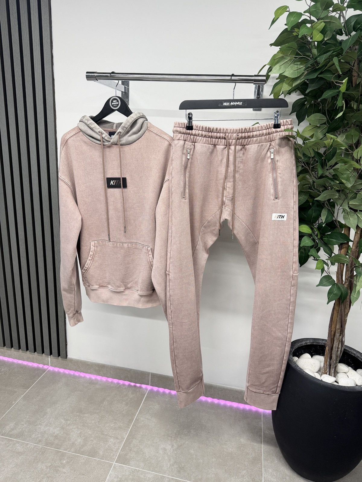 Kith KITH Panelled Williams Hoodie & Joggers Muave Pink RRP £550 Size US S / EU 44-46 / 1 - 1 Thumbnail