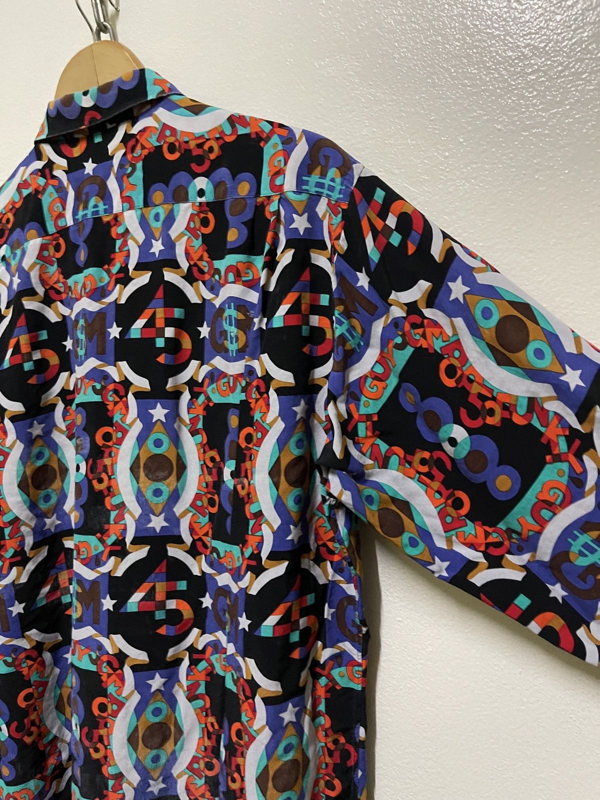 Japanese Brand × Vintage Grass Mens Jun Saito Full Print Shirt Size US L / EU 52-54 / 3 - 12 Thumbnail