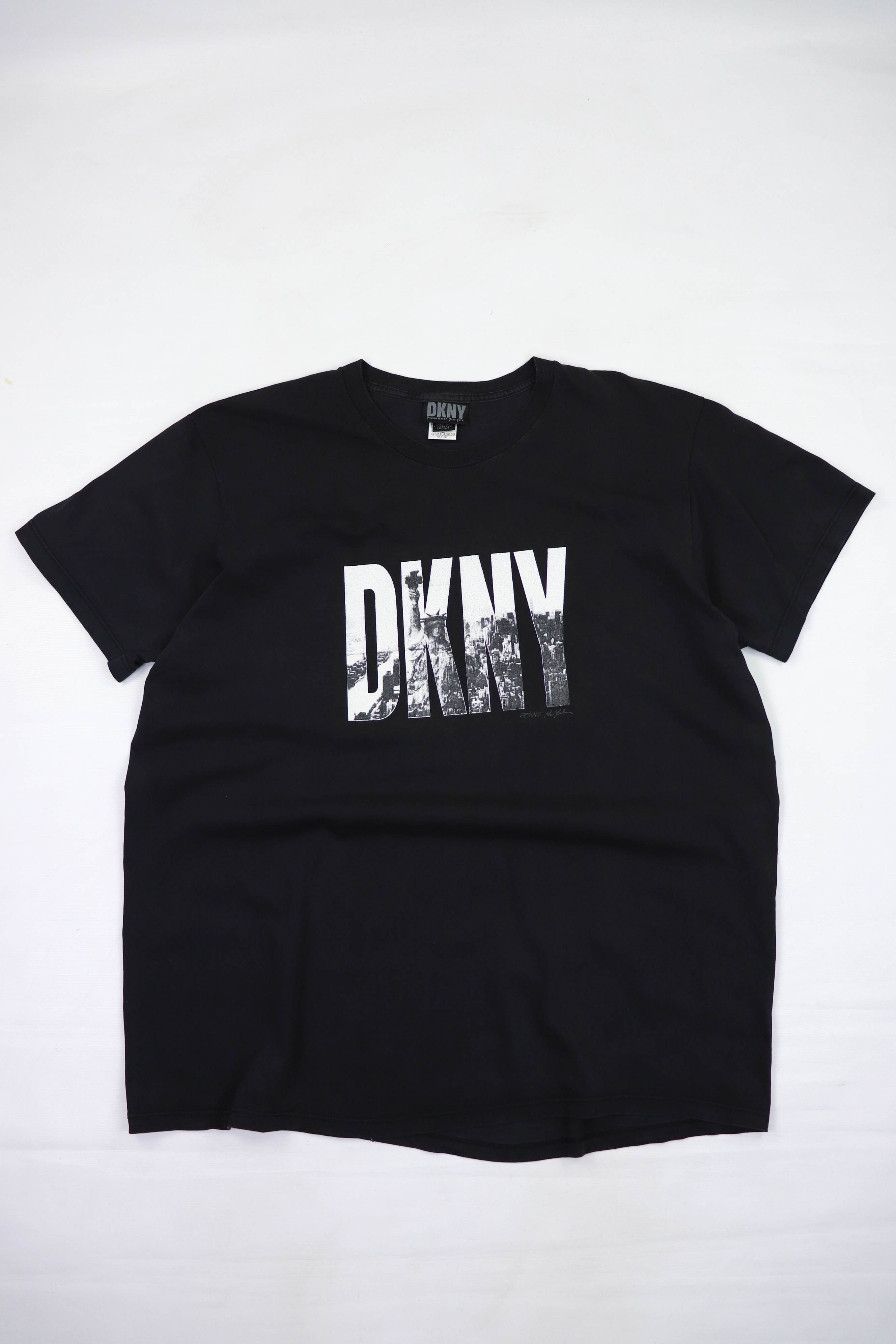DKNY DKNY 90s Vintage Made in U.S.A. Liberty Stat Big Logo Tshirt