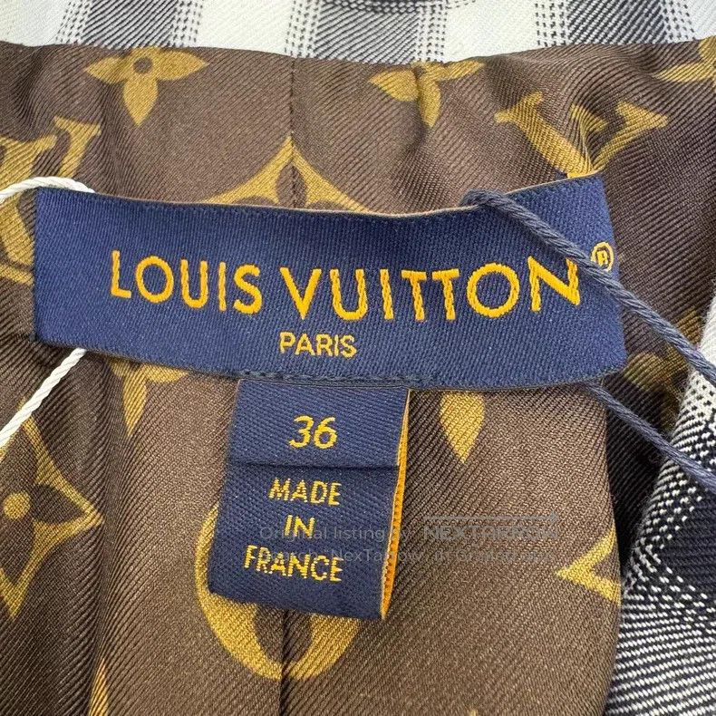 Louis Vuitton Louis Vuitton SS23 checked Logo printed single-breasted bl Size XS / US 0-2 / IT 36-38 - 7 Thumbnail