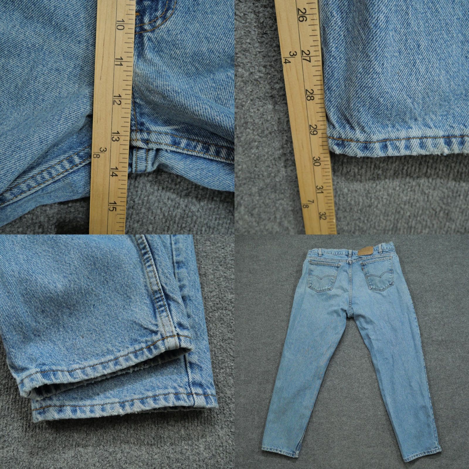 Levi's VINTAGE Levi's 550 Jeans Mens 40x30 Blue Grunge Distressed 90s Denim Straight Pants Adult 38x30 Size US 38 / EU 54 - 8 Thumbnail
