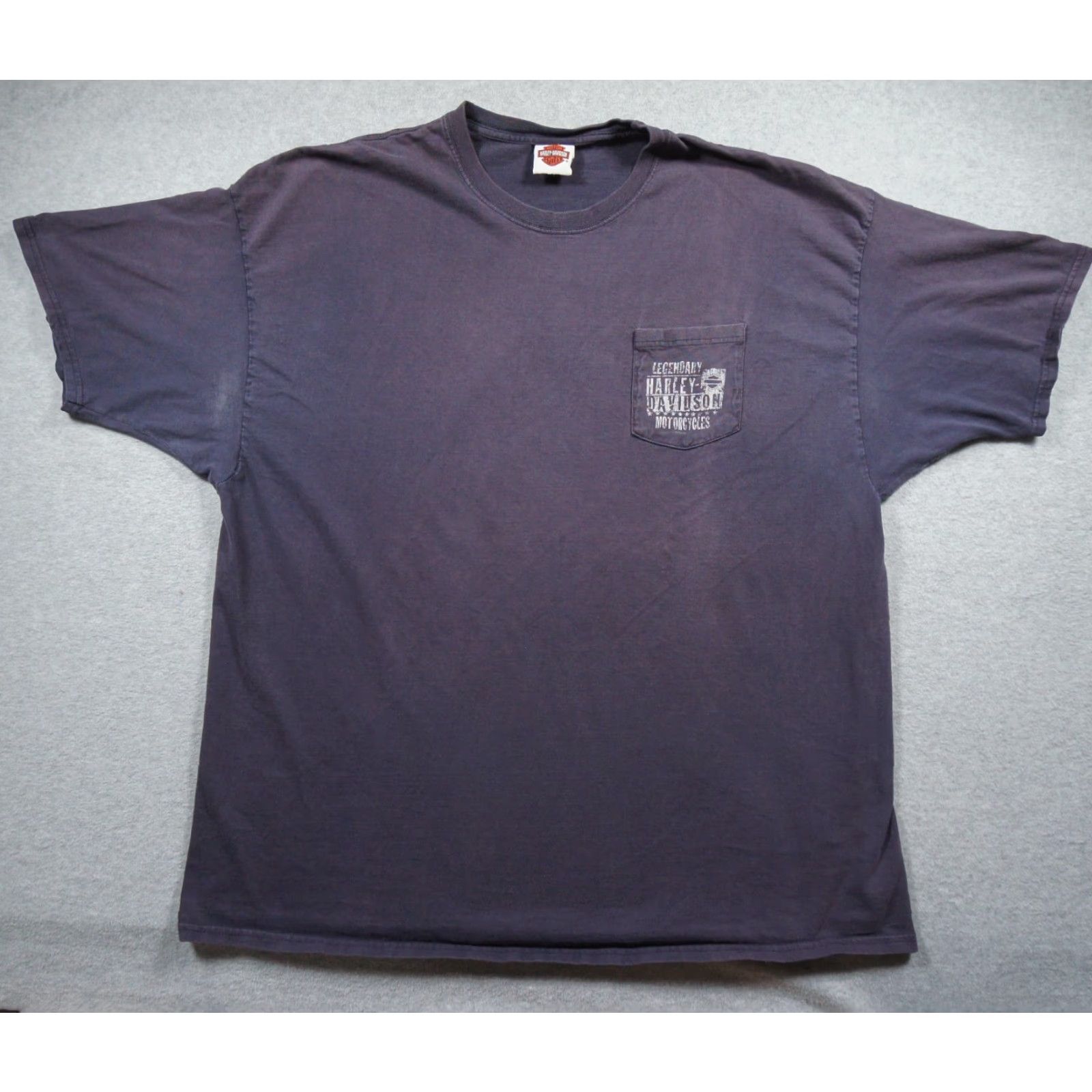 Harley Davidson Harley-Davidson Shirt Mens 3XL XXXL Blue Motorcycle Tee Biker Chicago Faded Logo Graphic Print Casual Shirt Mens Size US XXL / EU 58 / 5 - 4 Thumbnail