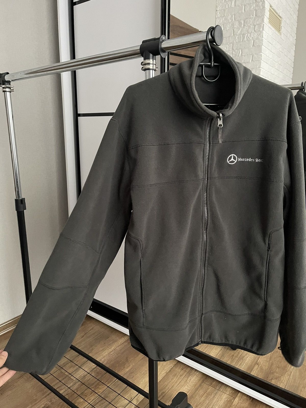 Mercedes-Benz Mercedes Benz Fleece Zip Jacket Vintage 90s Racing Size US M / EU 48-50 / 2 - 5 Thumbnail