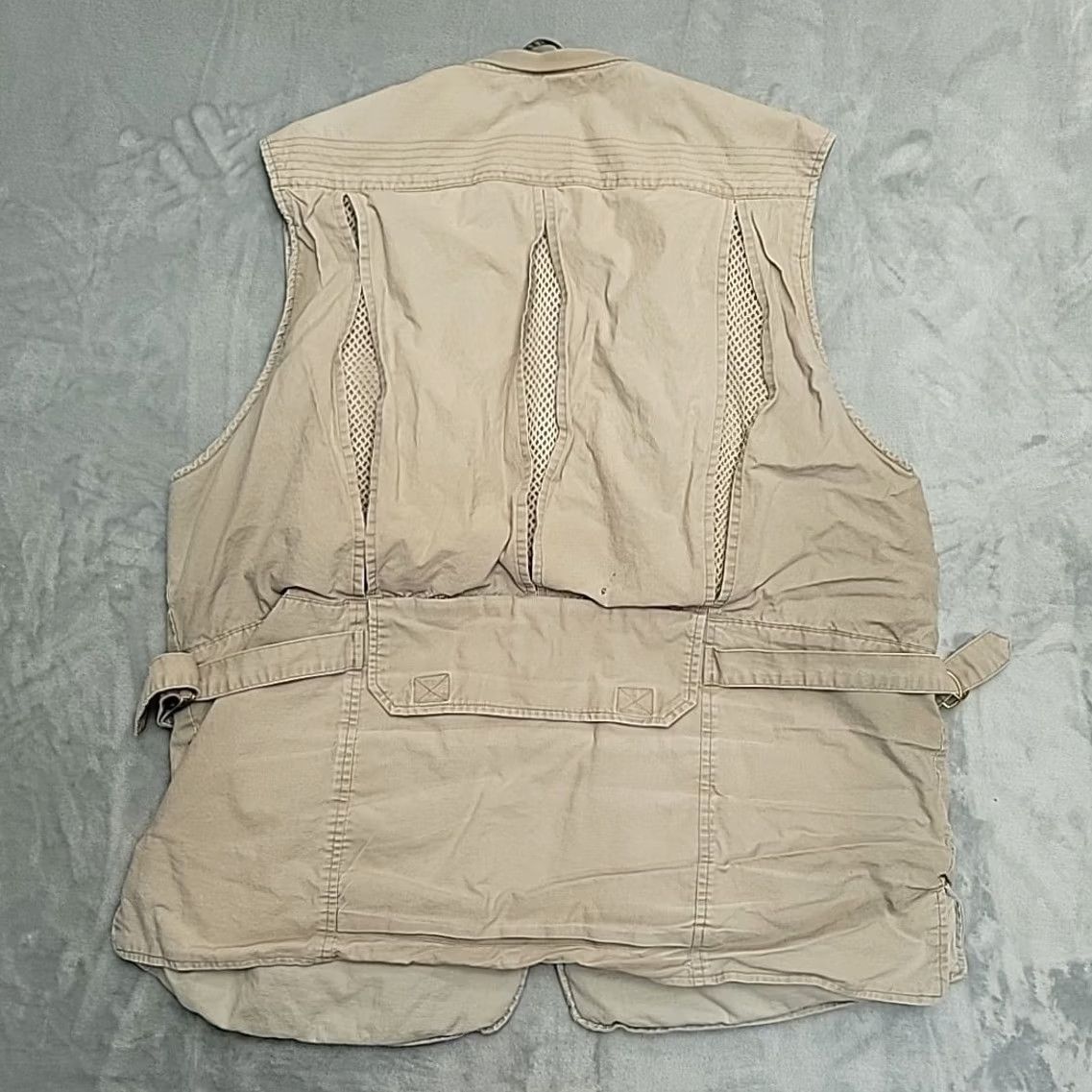 Vintage Cabela's Safari Vest Mens XL Khaki Beige Multi Pocket Utility Outdoors Photo Vest Size US XL / EU 56 / 4 - 7 Thumbnail