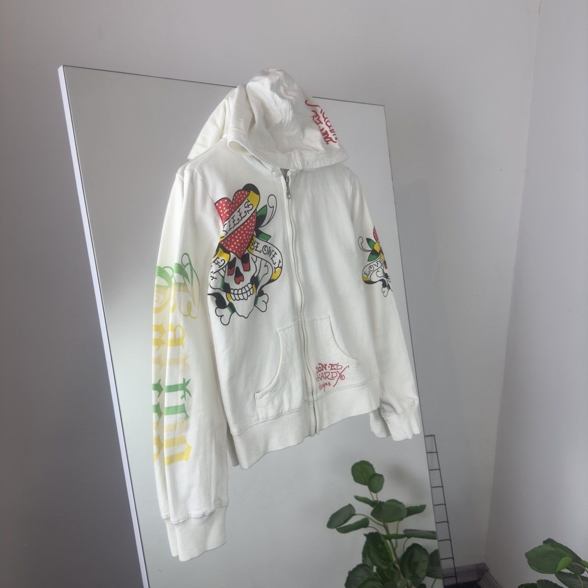 Ed Hardy Ed Hardy Vintage Big Skull Zip Hoodie Size L / US 10 / IT 46 - 1 Thumbnail