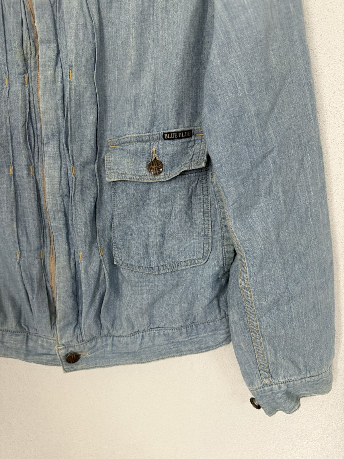 Blue Blue Japan JAPAN DISTRESS TYPE 1 SINGLE POCKET JACKET BLUE-BLUE Size US M / EU 48-50 / 2 - 4 Thumbnail